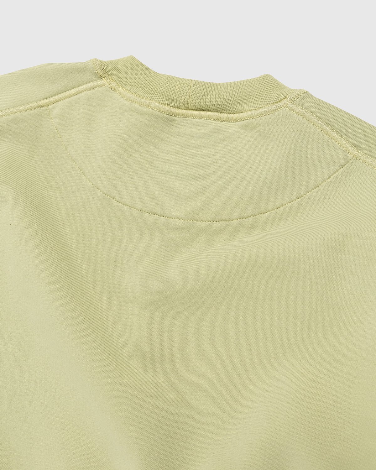 Stone Island - 63051 Garment-Dyed Cotton Fleece Crewneck Light Green - Clothing - Green - Image 3