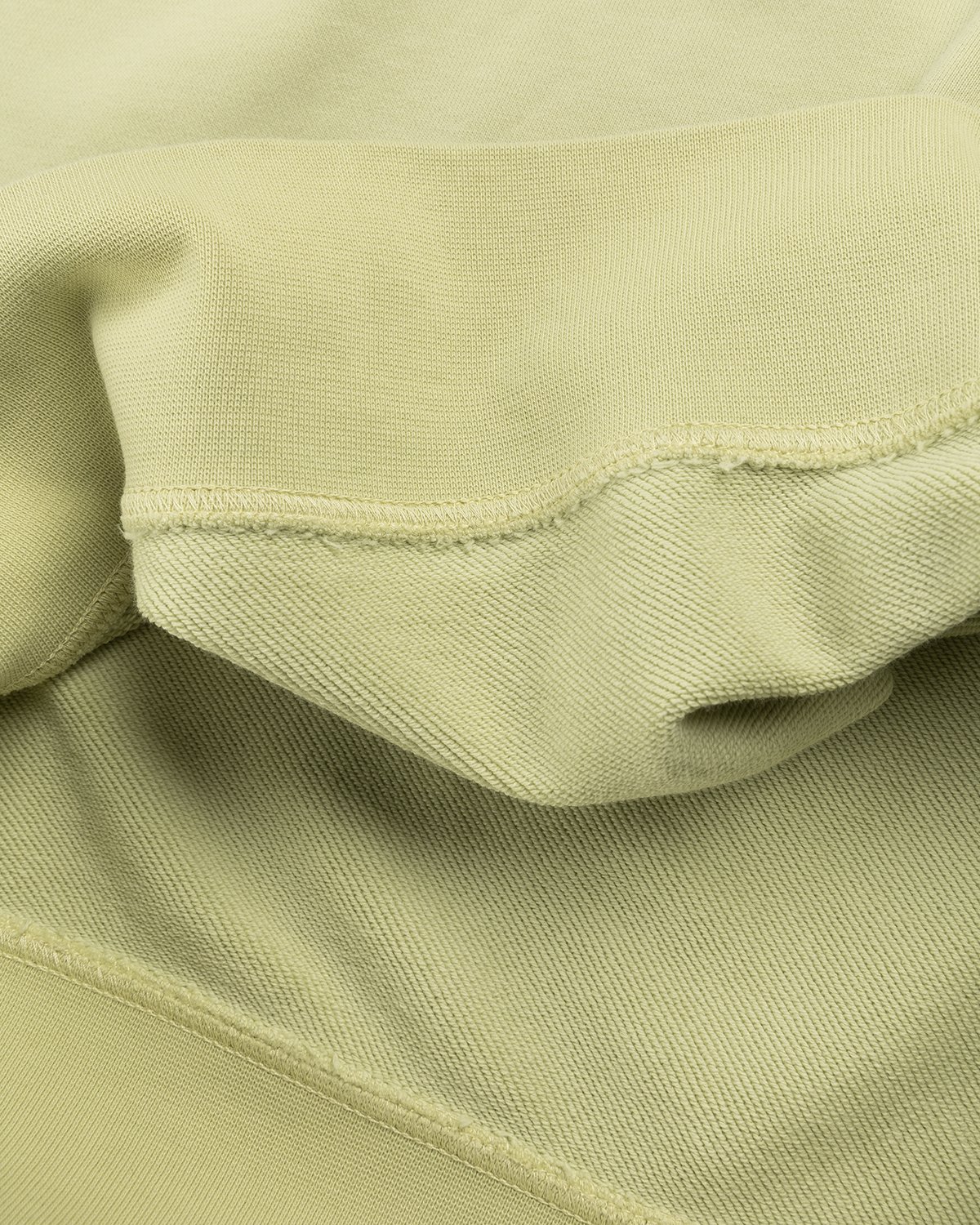 Stone Island - 63051 Garment-Dyed Cotton Fleece Crewneck Light Green - Clothing - Green - Image 6