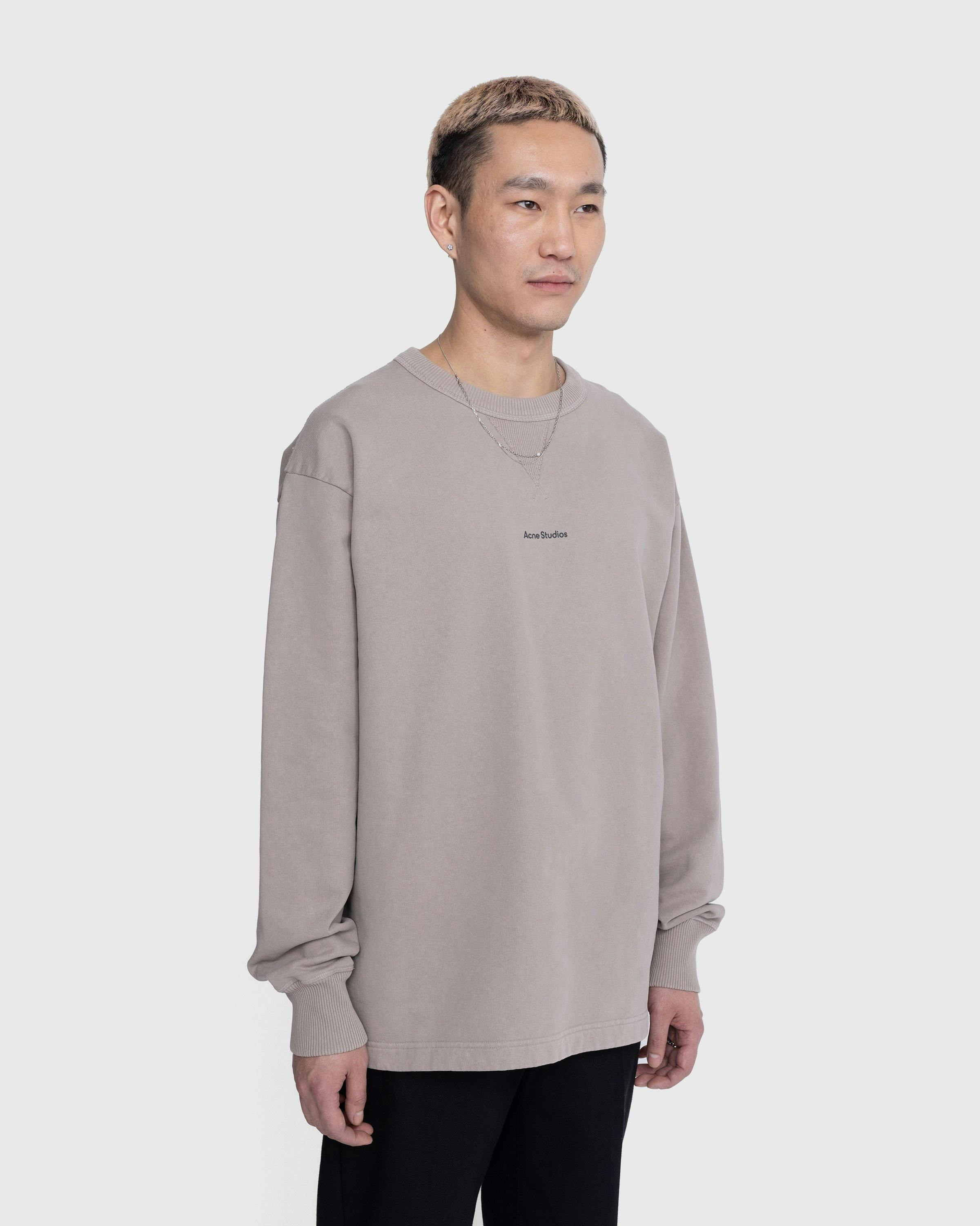 Acne Studios - Stamp Logo Sweater Beige - Clothing - Beige - Image 4