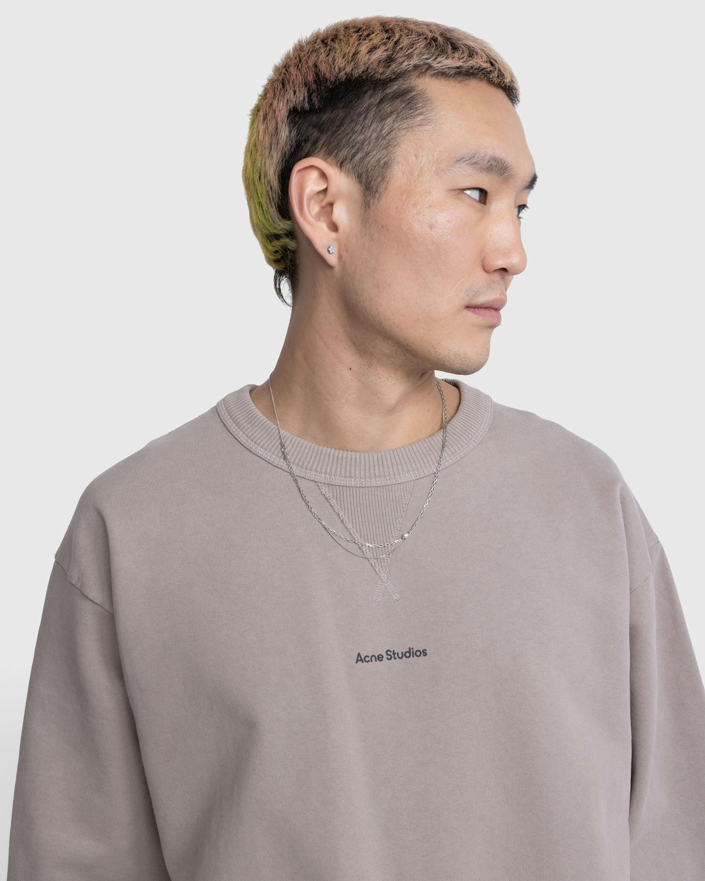 Acne Studios - Stamp Logo Sweater Beige - Clothing - Beige - Image 5