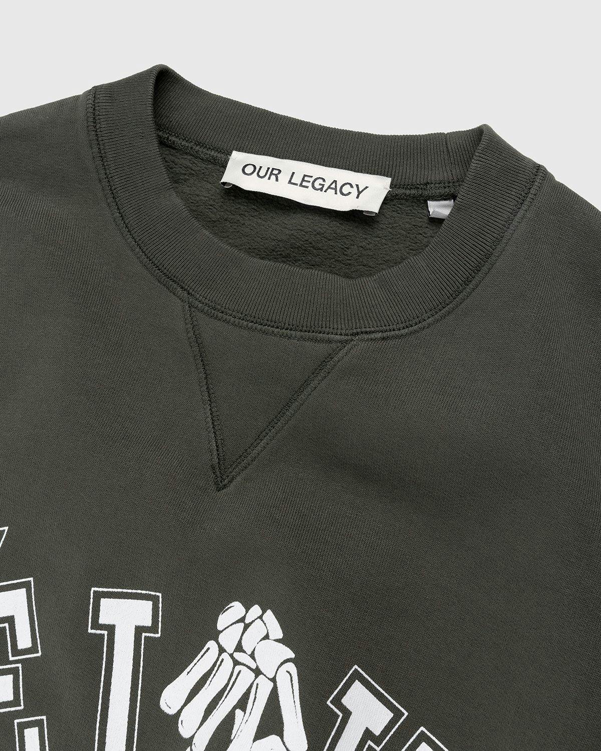 Our Legacy - Deja Vu Base Sweatshirt Green - Clothing - Green - Image 4