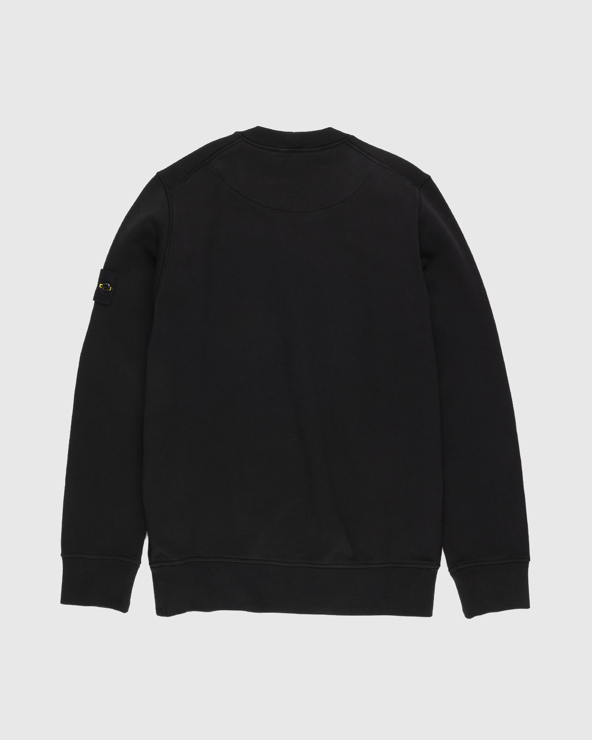 Stone Island - 63051 Garment-Dyed Cotton Fleece Crewneck Black - Clothing - Black - Image 2