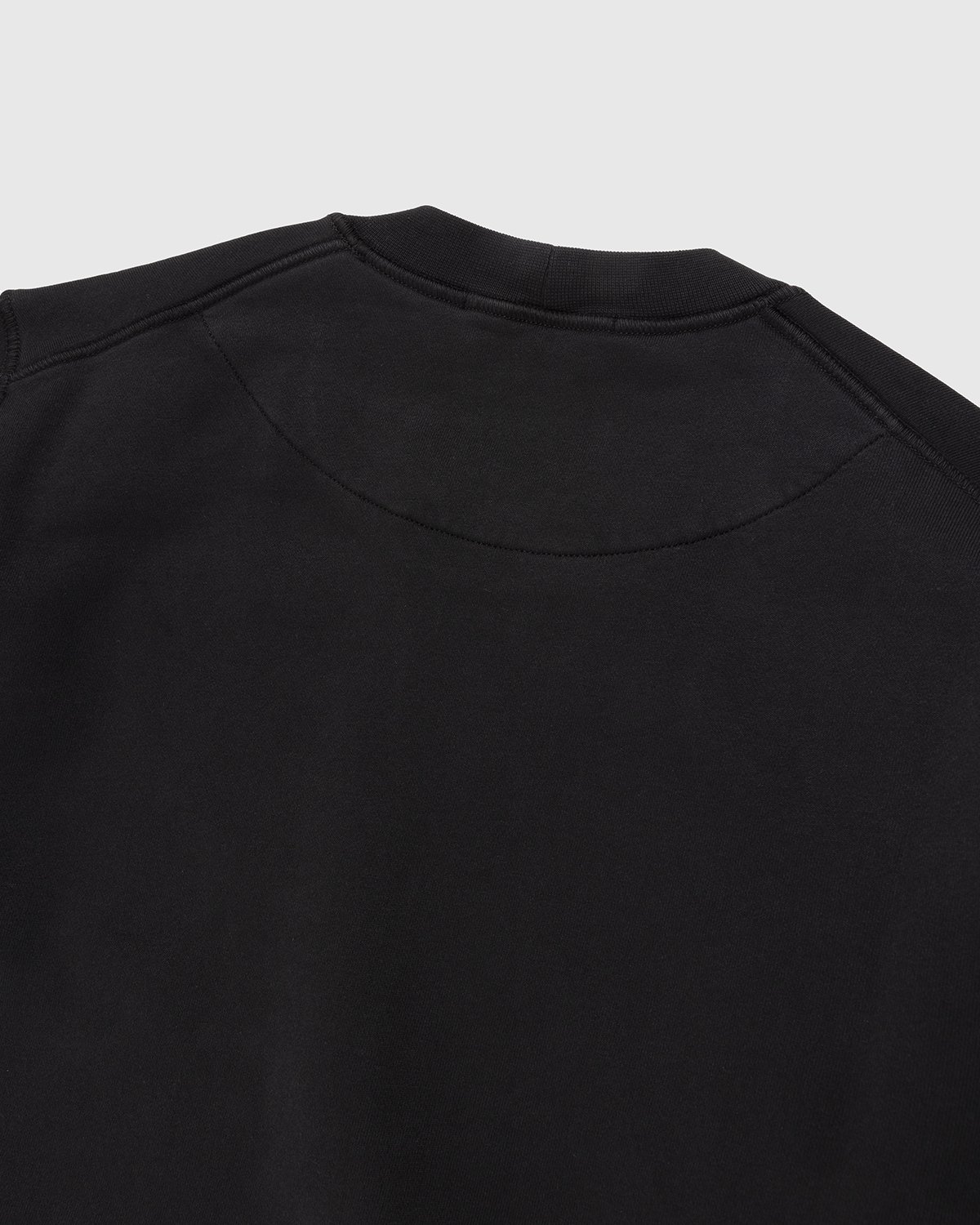 Stone Island - 63051 Garment-Dyed Cotton Fleece Crewneck Black - Clothing - Black - Image 3