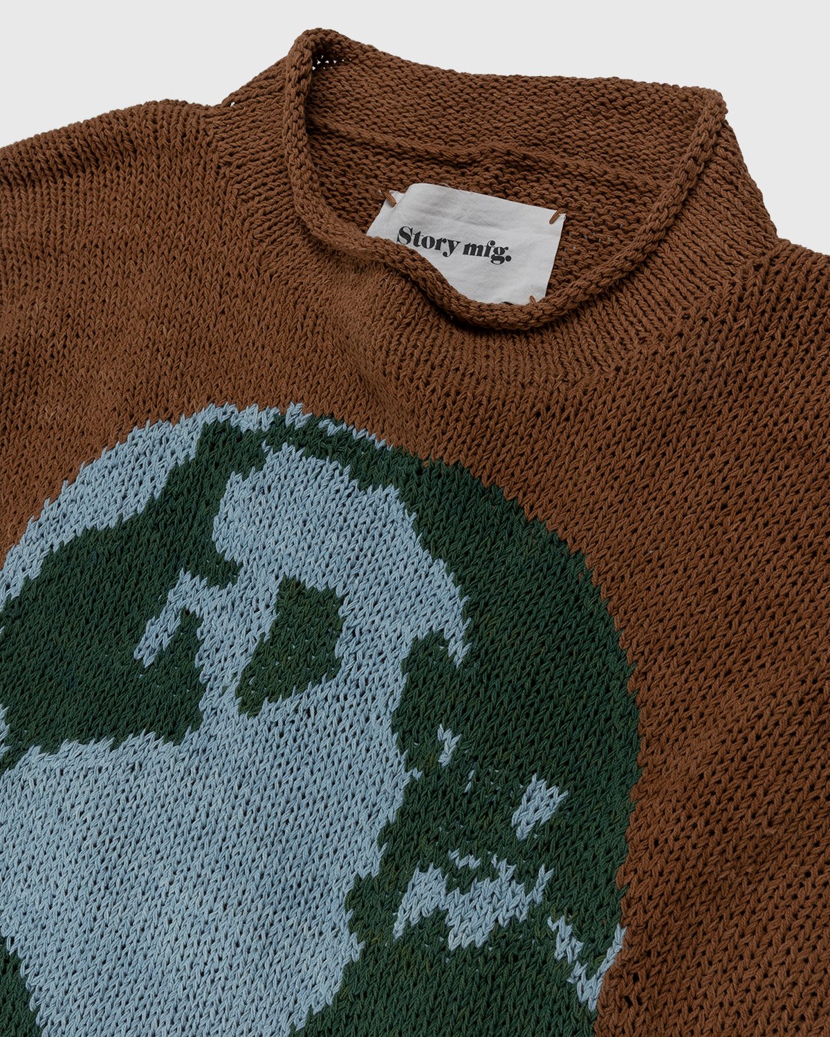 Story mfg. - Twinsun Rollneck Sweater Mother Earth Brown - Clothing - Brown - Image 4