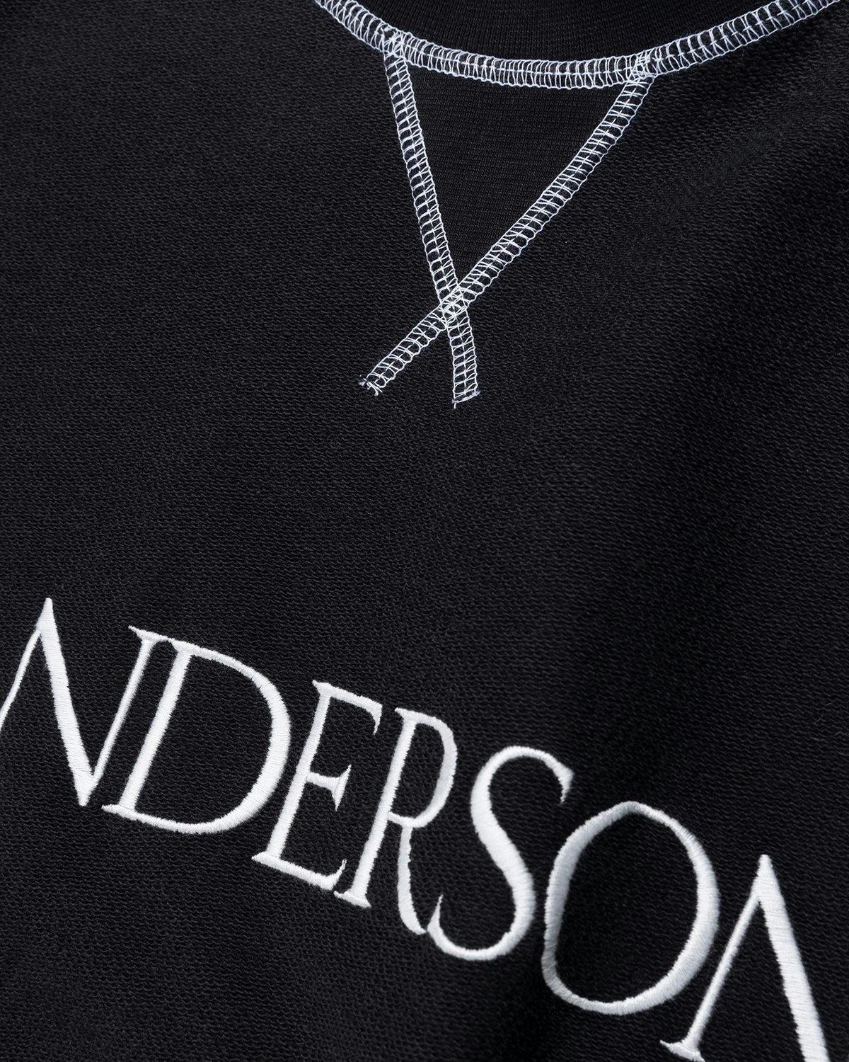J.W. Anderson - Inside Out Contrast Sweatshirt Black - Clothing - Black - Image 4