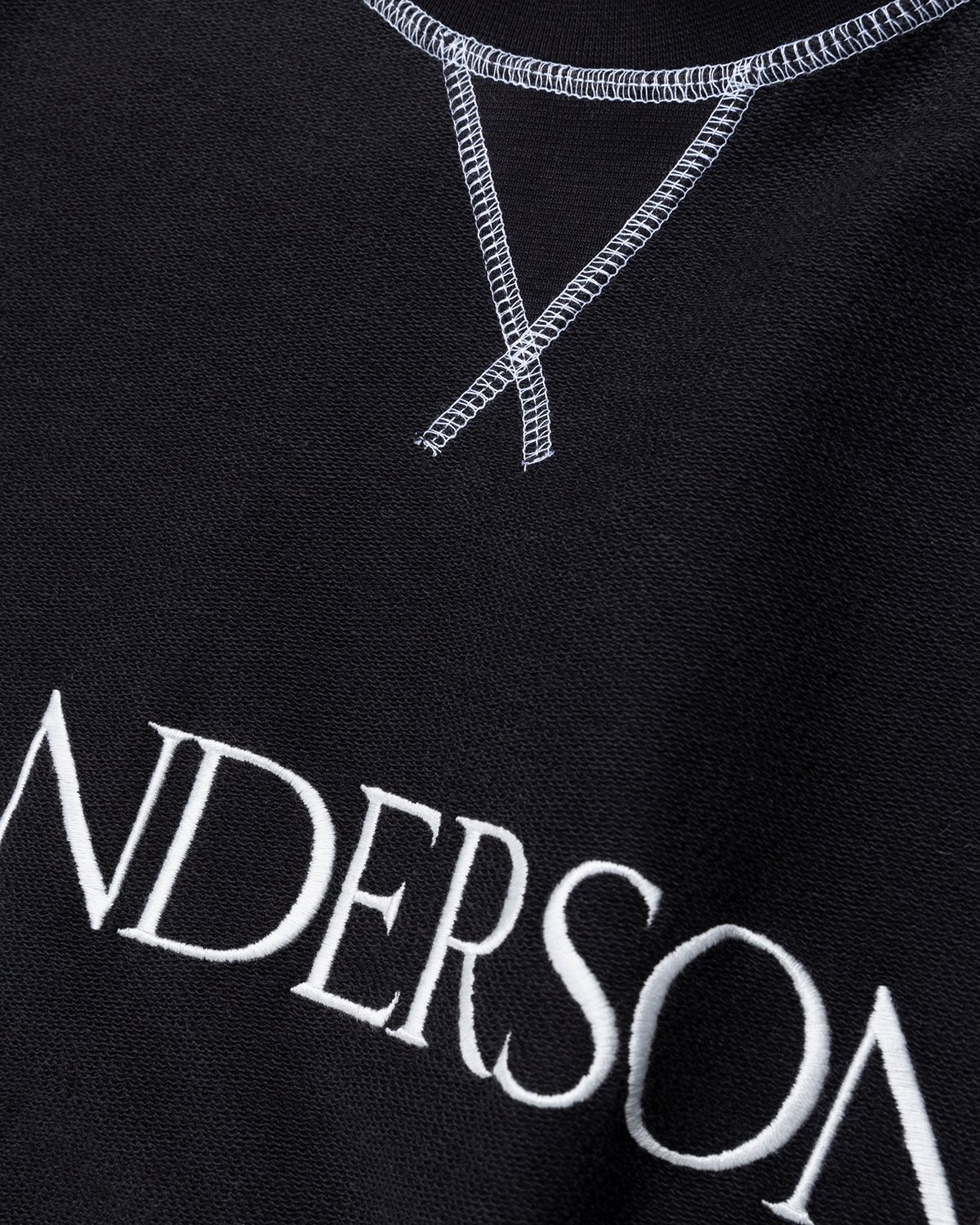 J.W. Anderson - Inside Out Contrast Sweatshirt Black - Clothing - Black - Image 4