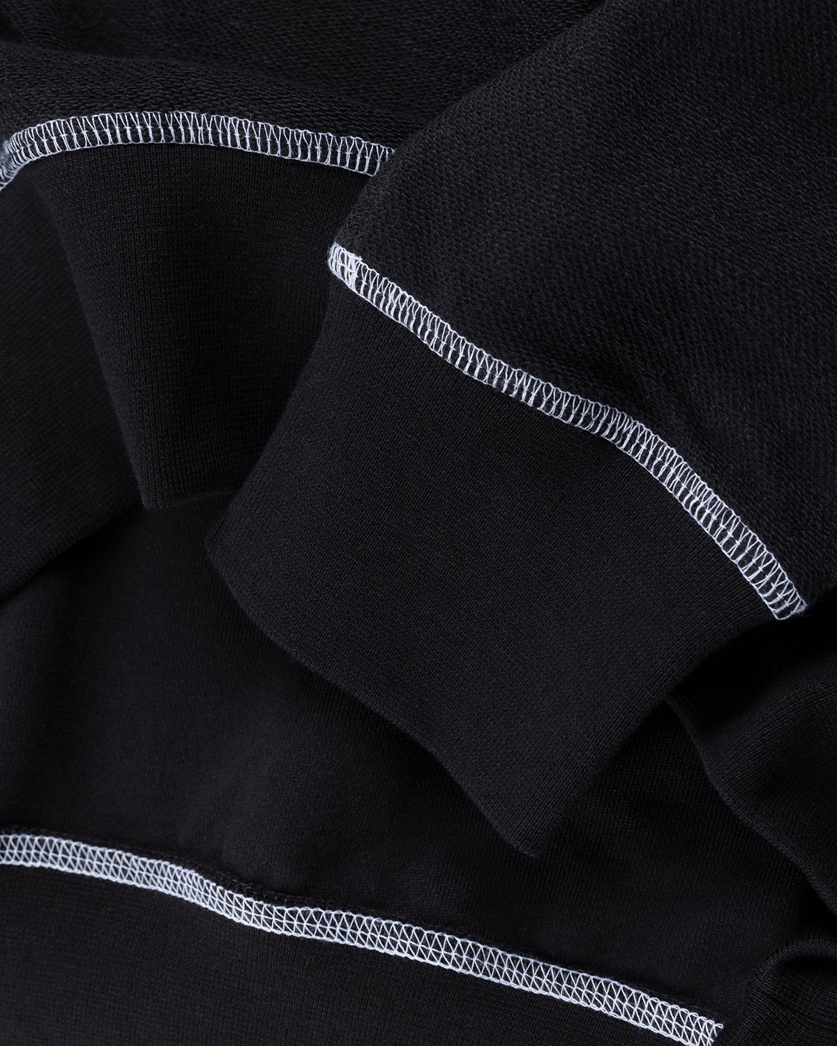 J.W. Anderson - Inside Out Contrast Sweatshirt Black - Clothing - Black - Image 5