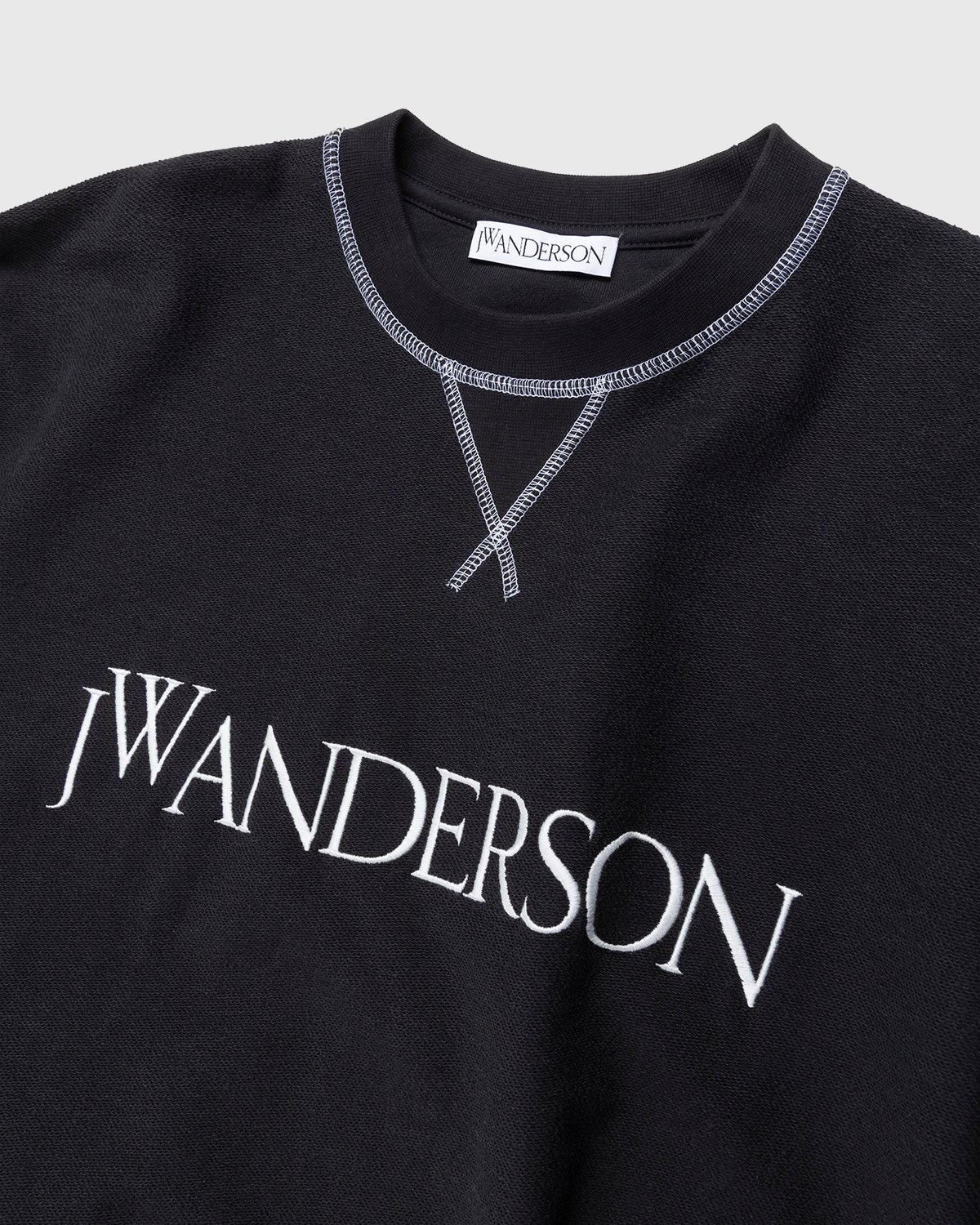 J.W. Anderson - Inside Out Contrast Sweatshirt Black - Clothing - Black - Image 3