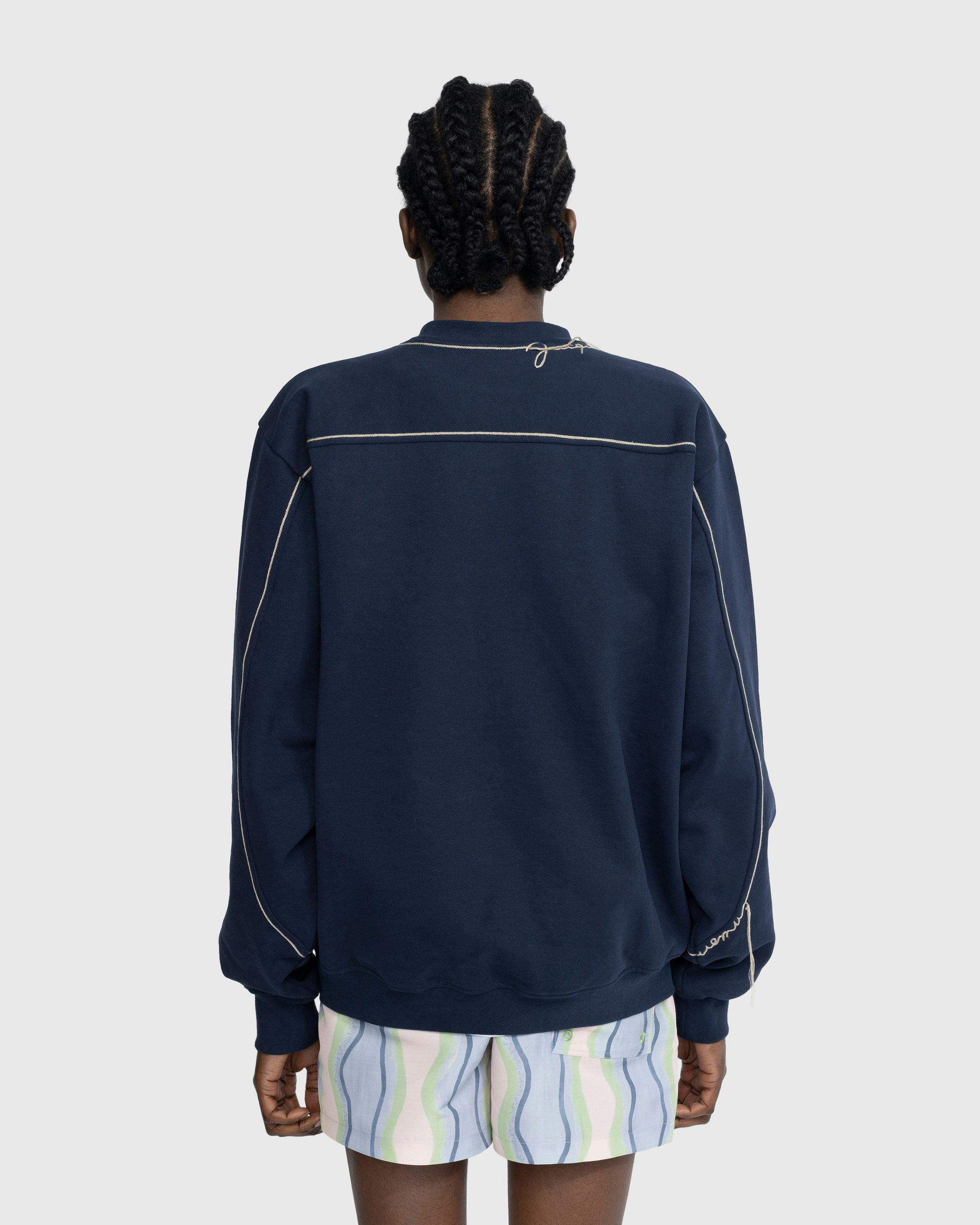 JACQUEMUS - Le Sweatshirt Fio Blue - Clothing - Blue - Image 3