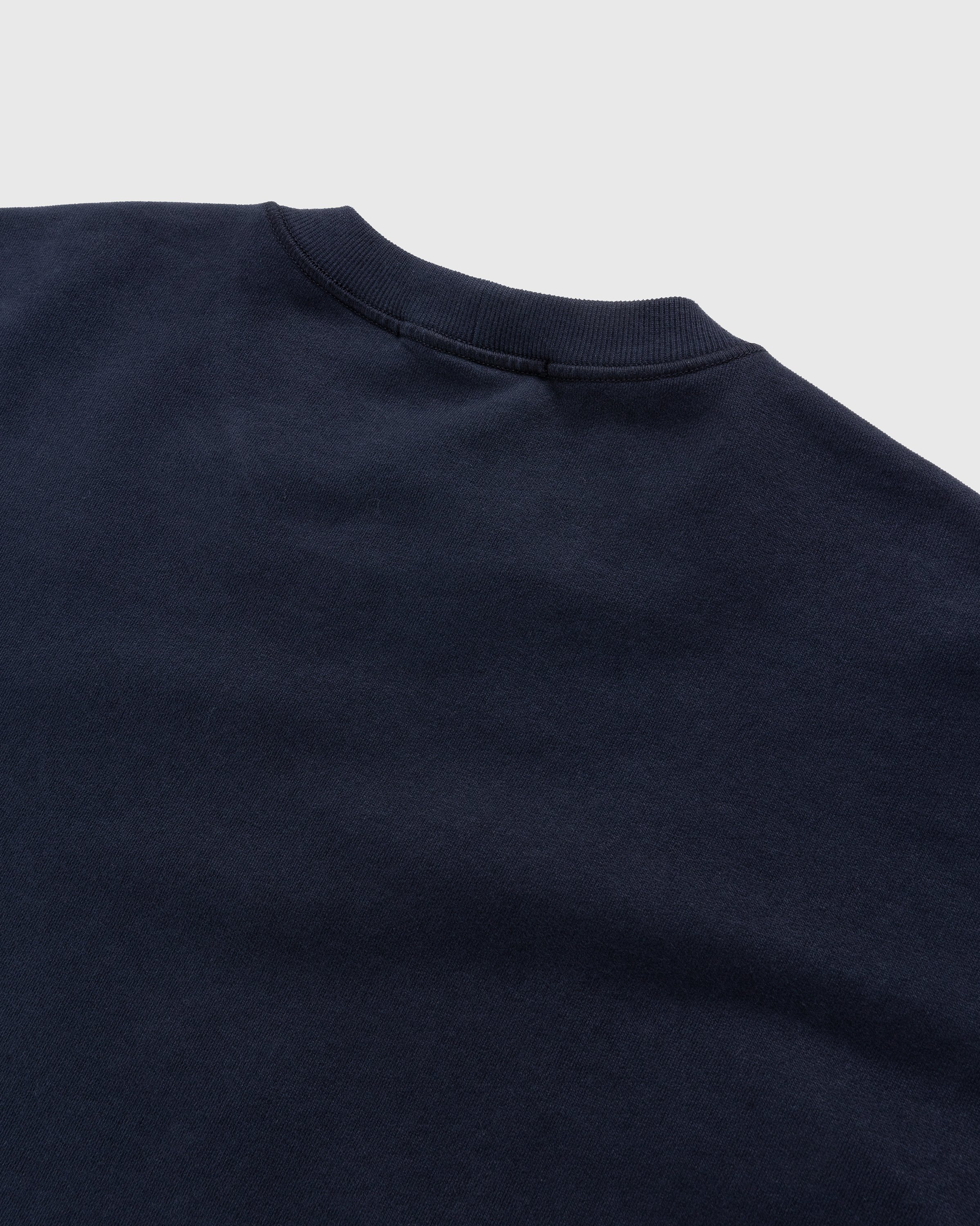 Stone Island - Garment-Dyed Fleece Crewneck Sweatshirt Navy Blue - Clothing - Blue - Image 4