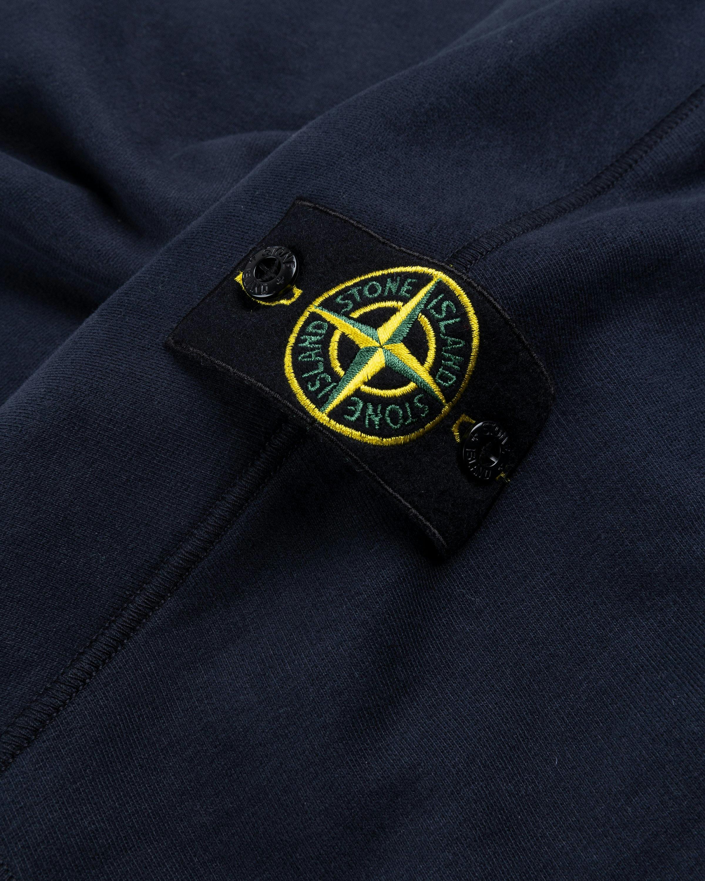 Stone Island - Garment-Dyed Fleece Crewneck Sweatshirt Navy Blue - Clothing - Blue - Image 6