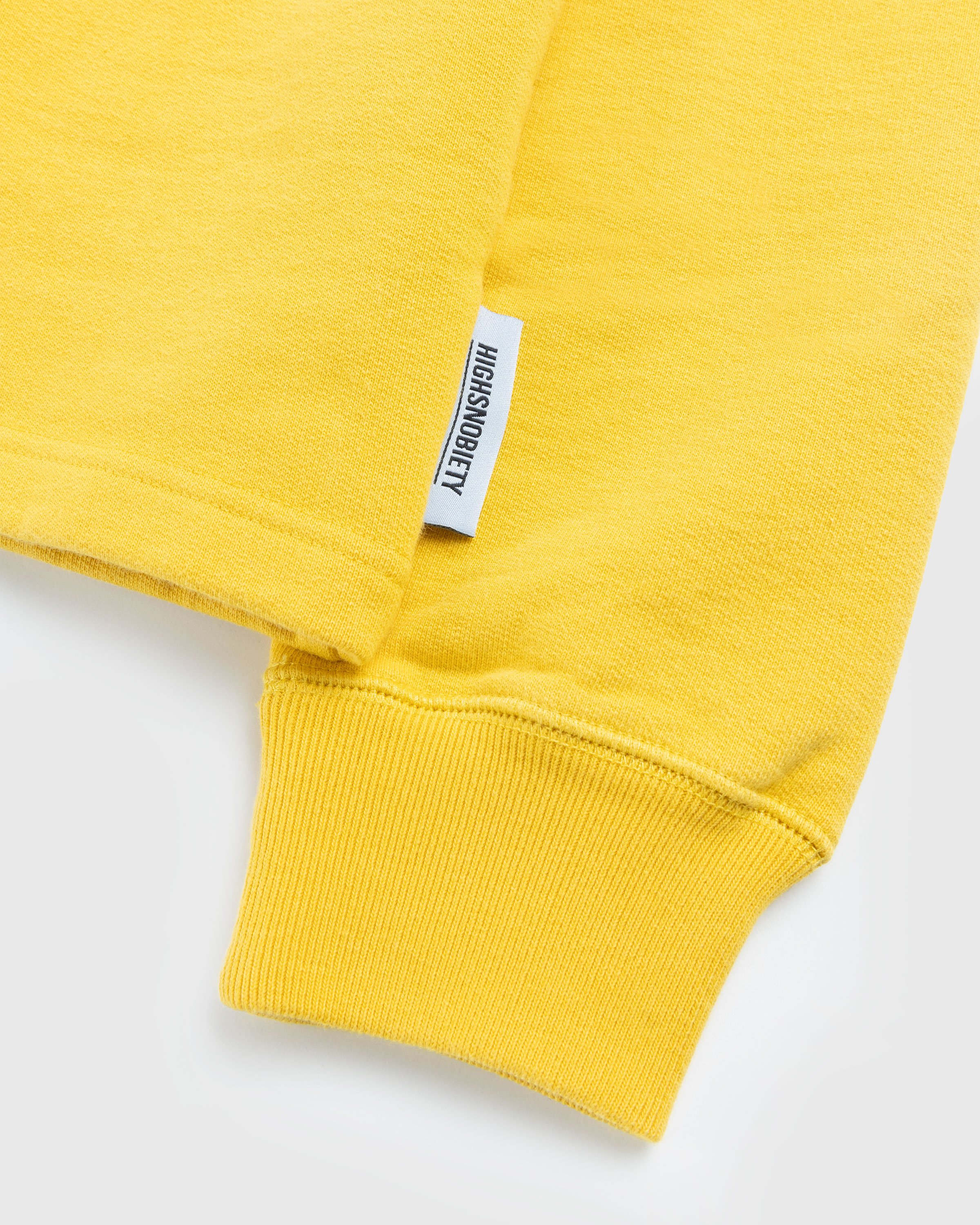 Highsnobiety - Fleece Quarter Zip Yellow - Clothing - Yellow - Image 5