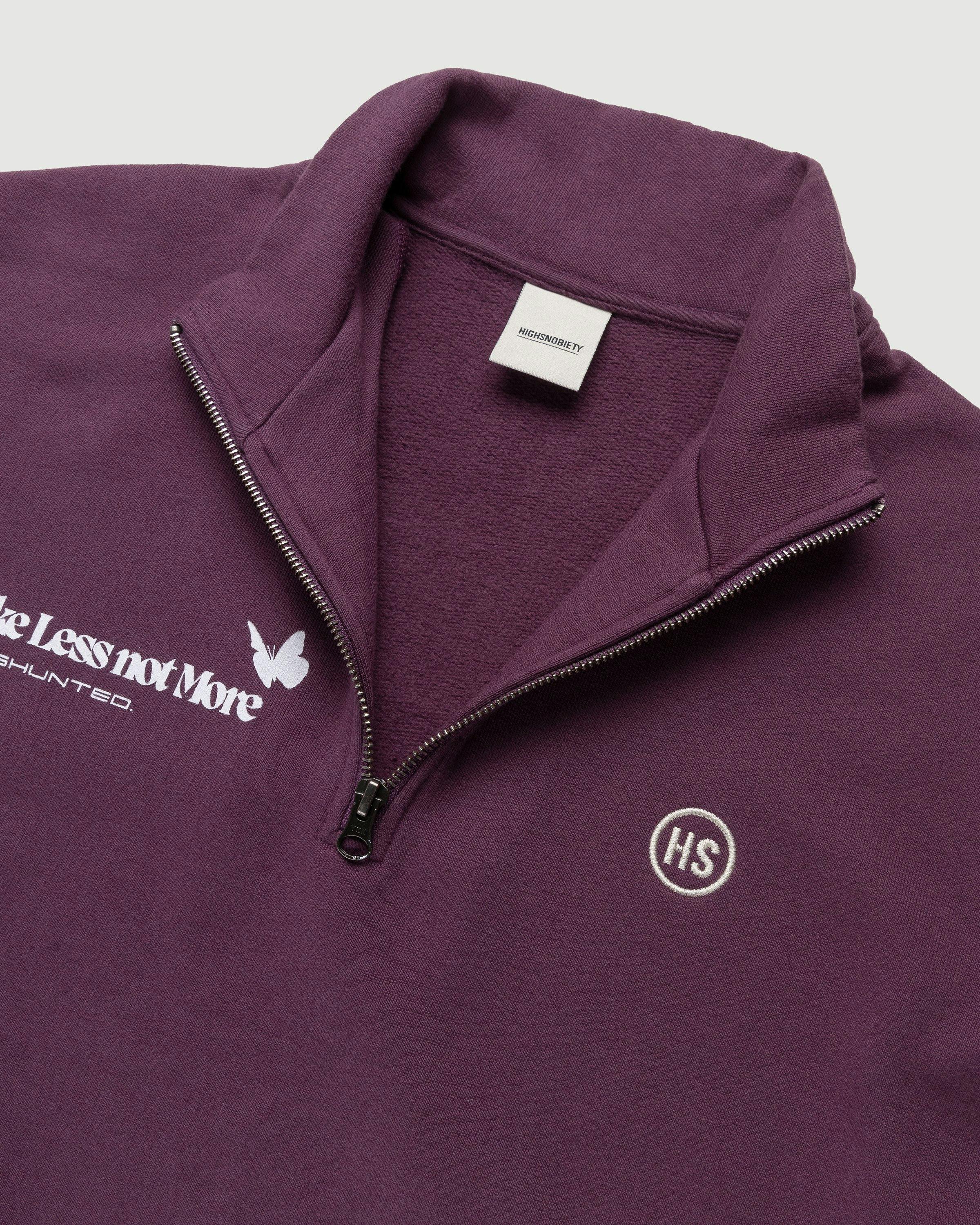 BEINGHUNTED x Highsnobiety - BERLIN, BERLIN 3 Zip Mock Neck Purple - Clothing - Purple - Image 3