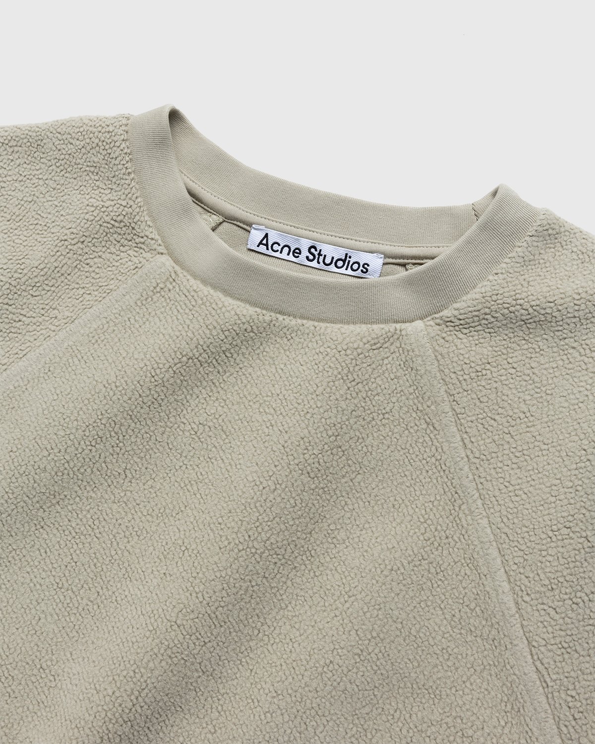 Acne Studios - Organic Cotton Crewneck Sweatshirt Dusty Green - Clothing - Green - Image 4