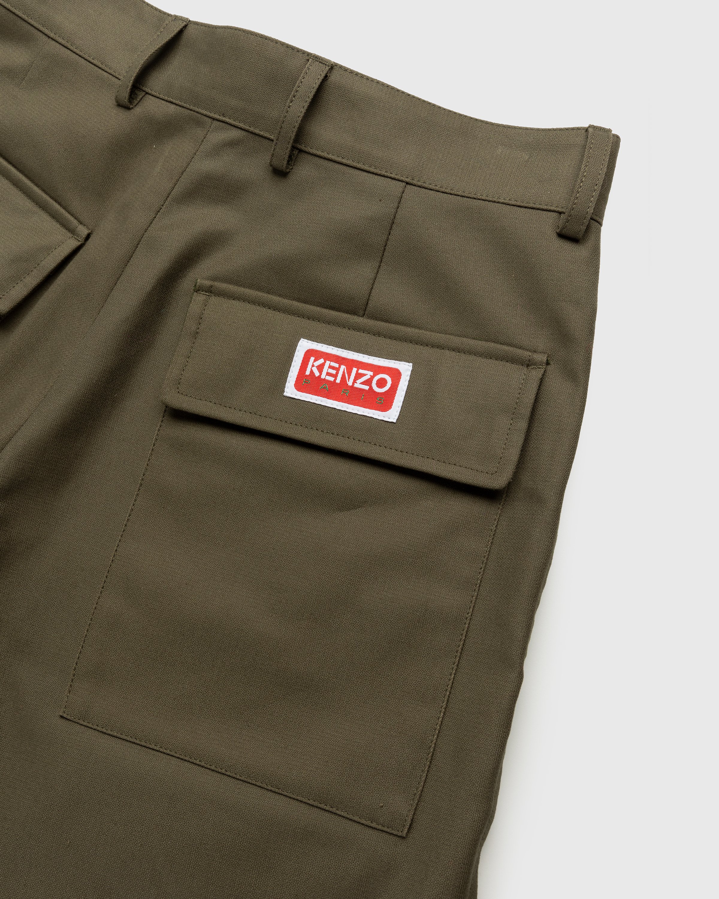 Kenzo - Tailored Pants Dark Khaki - Clothing - Green - Image 5