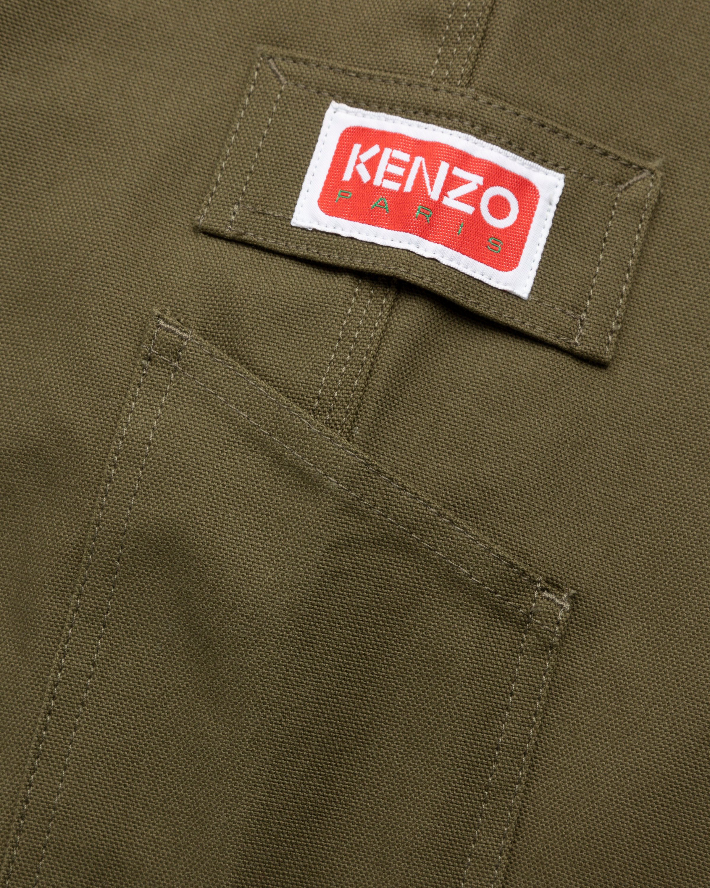 Kenzo - Carpenter Pants Dark Khaki - Clothing - Green - Image 6