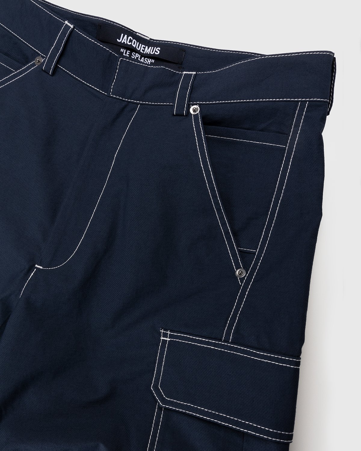 JACQUEMUS - Le Pantalon Peche Navy - Clothing - Blue - Image 4