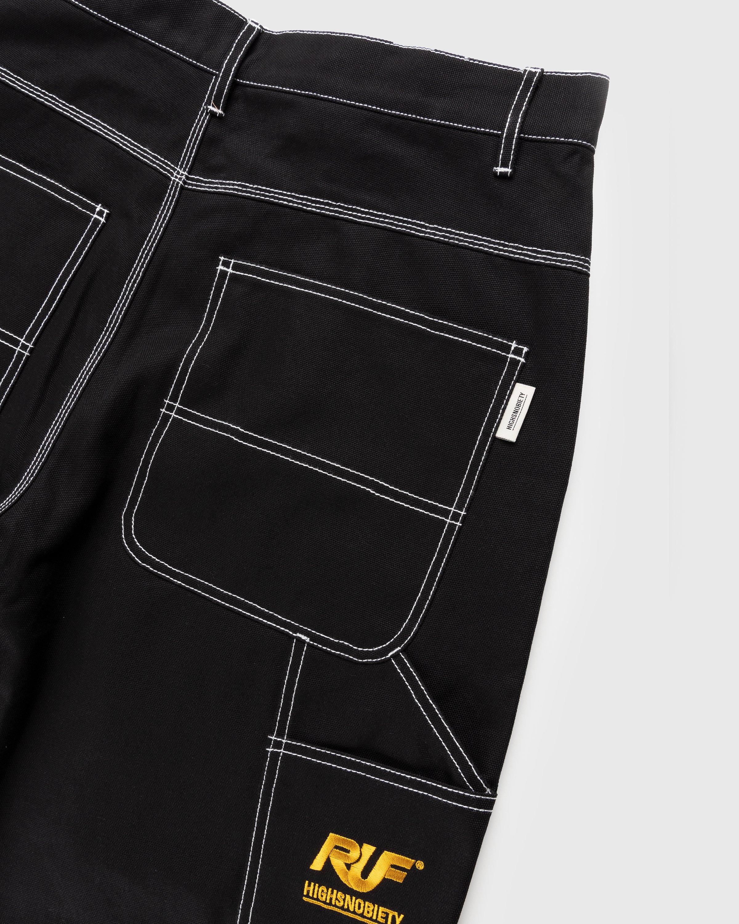 RUF x Highsnobiety - Cotton Work Pants Black - Clothing - Black - Image 4