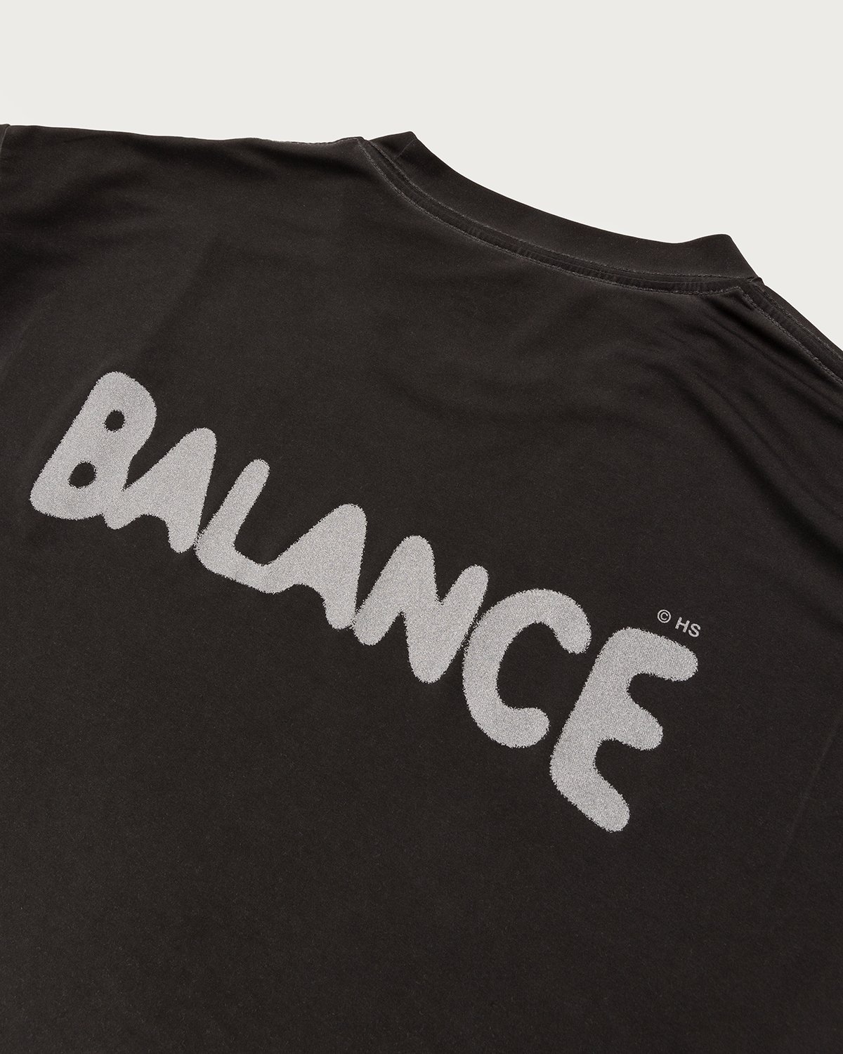 Satisfy x Highsnobiety - HS Sports Balance T-Shirt Black Pigment - Clothing - Grey - Image 3