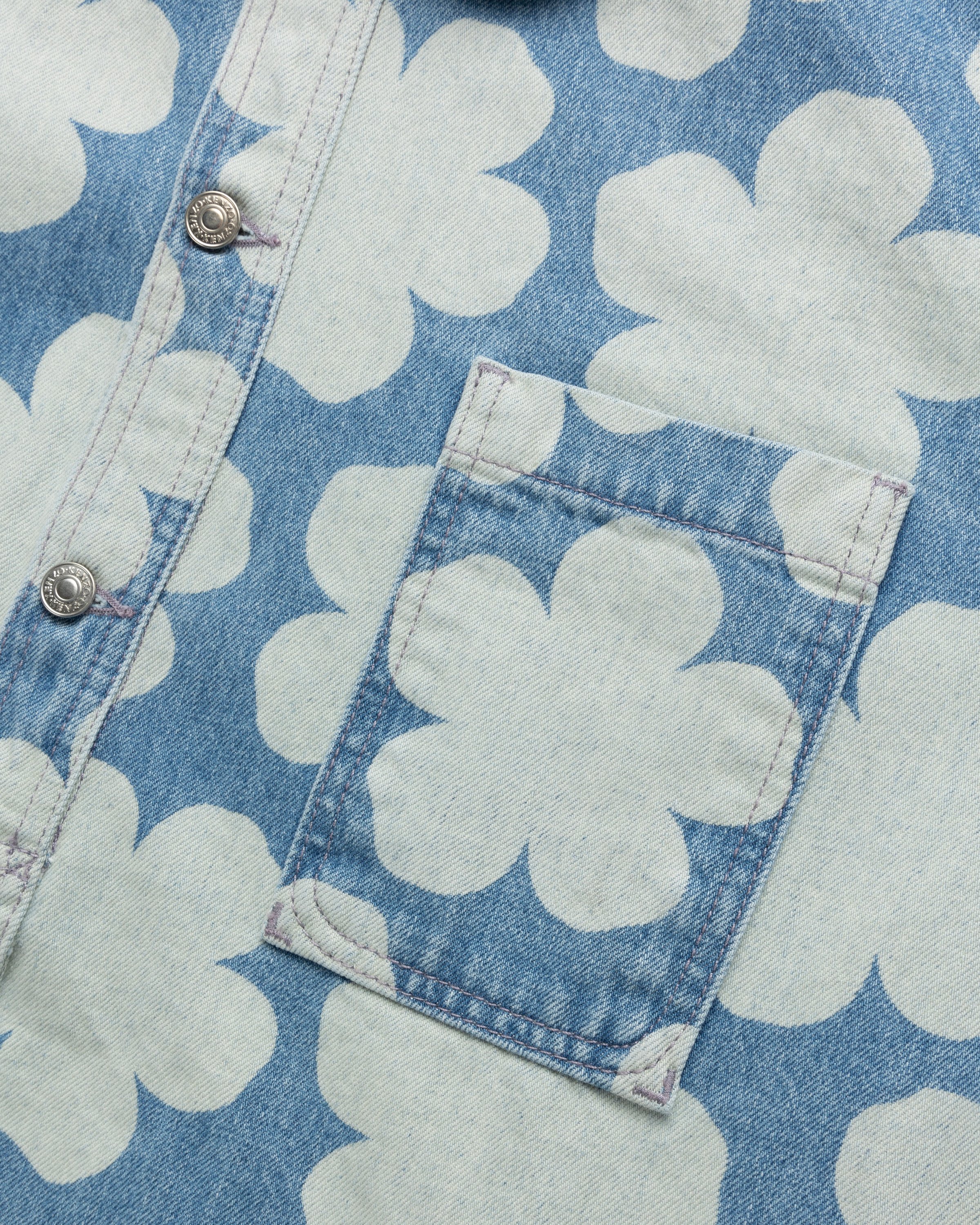 Kenzo - Hana Dots Denim Overshirt Sky Blue - Clothing - Blue - Image 6