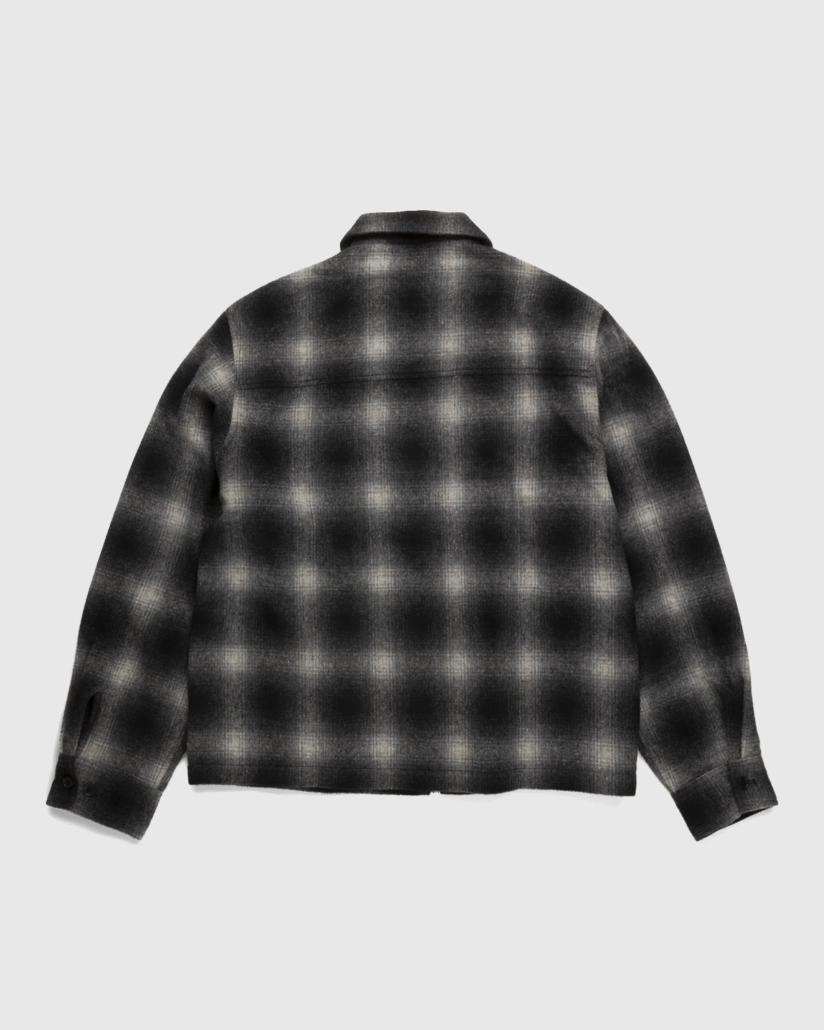 Highsnobiety - Plaid Zip Shirt Grey Black - Clothing - Grey - Image 2