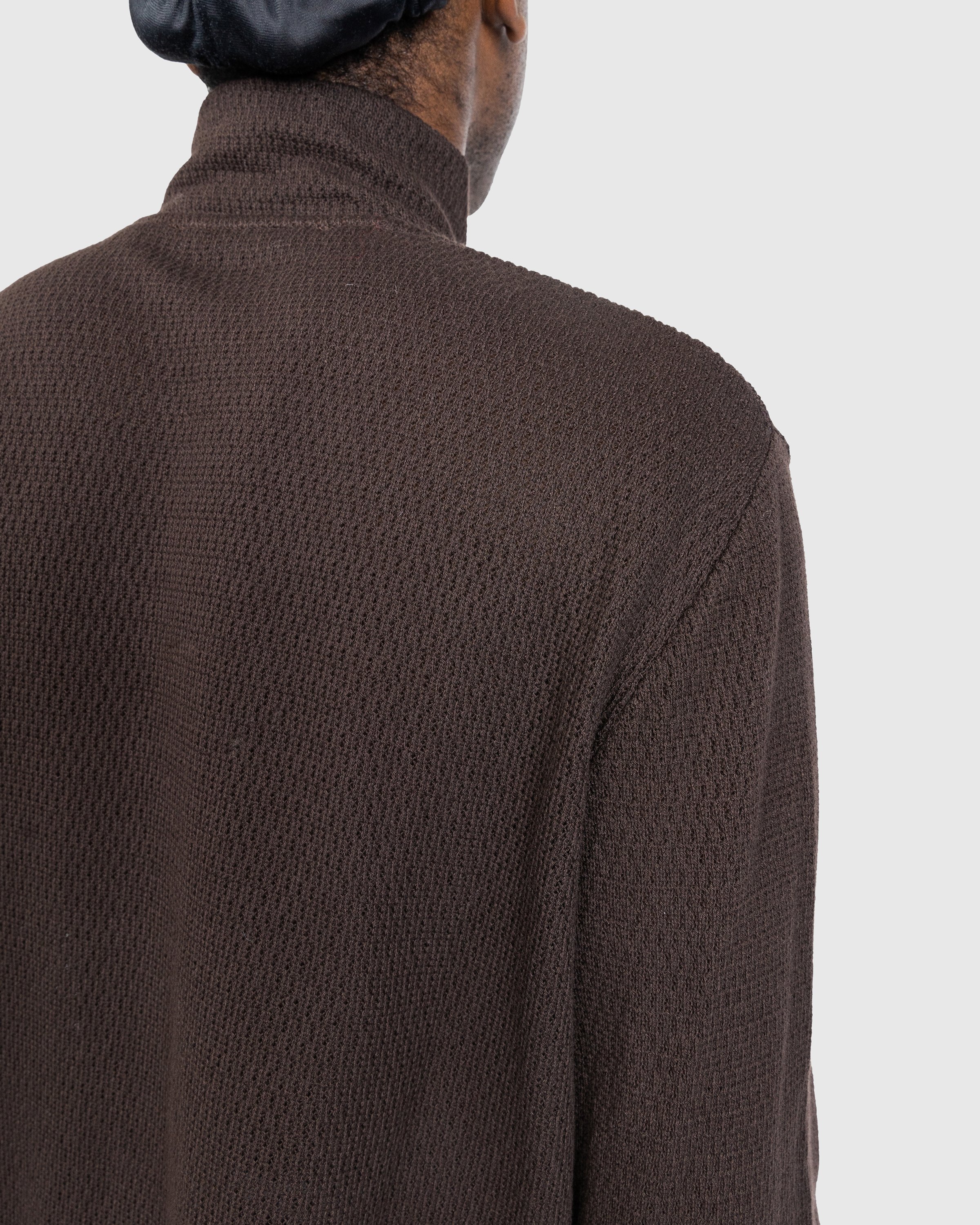 Our Legacy - Shrunken Full-Zip Polo Brown - Clothing - Brown - Image 5