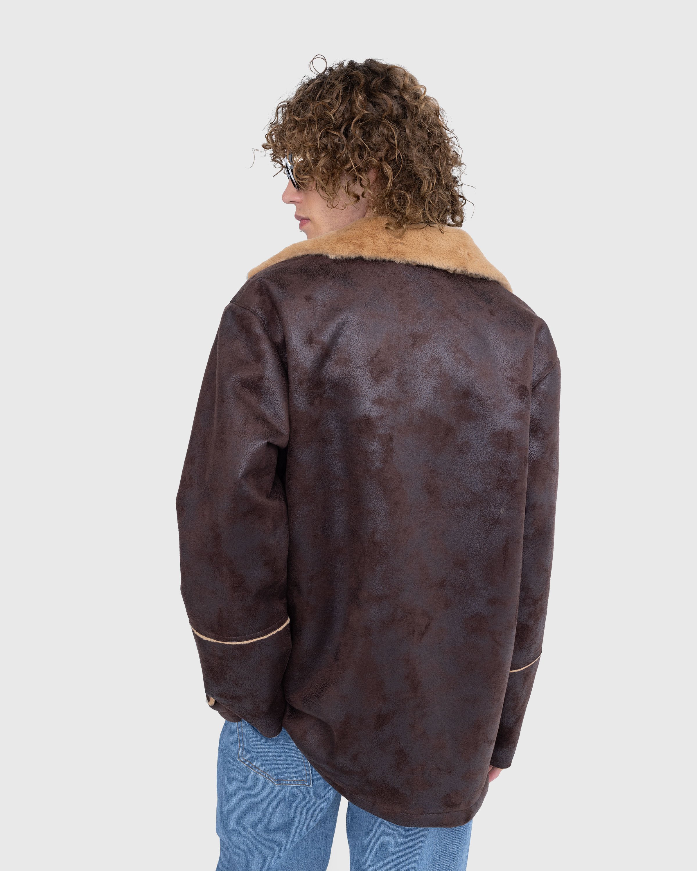 Séfr - Sheridan Jacket Faux Shearling Brown - Clothing - Brown - Image 3