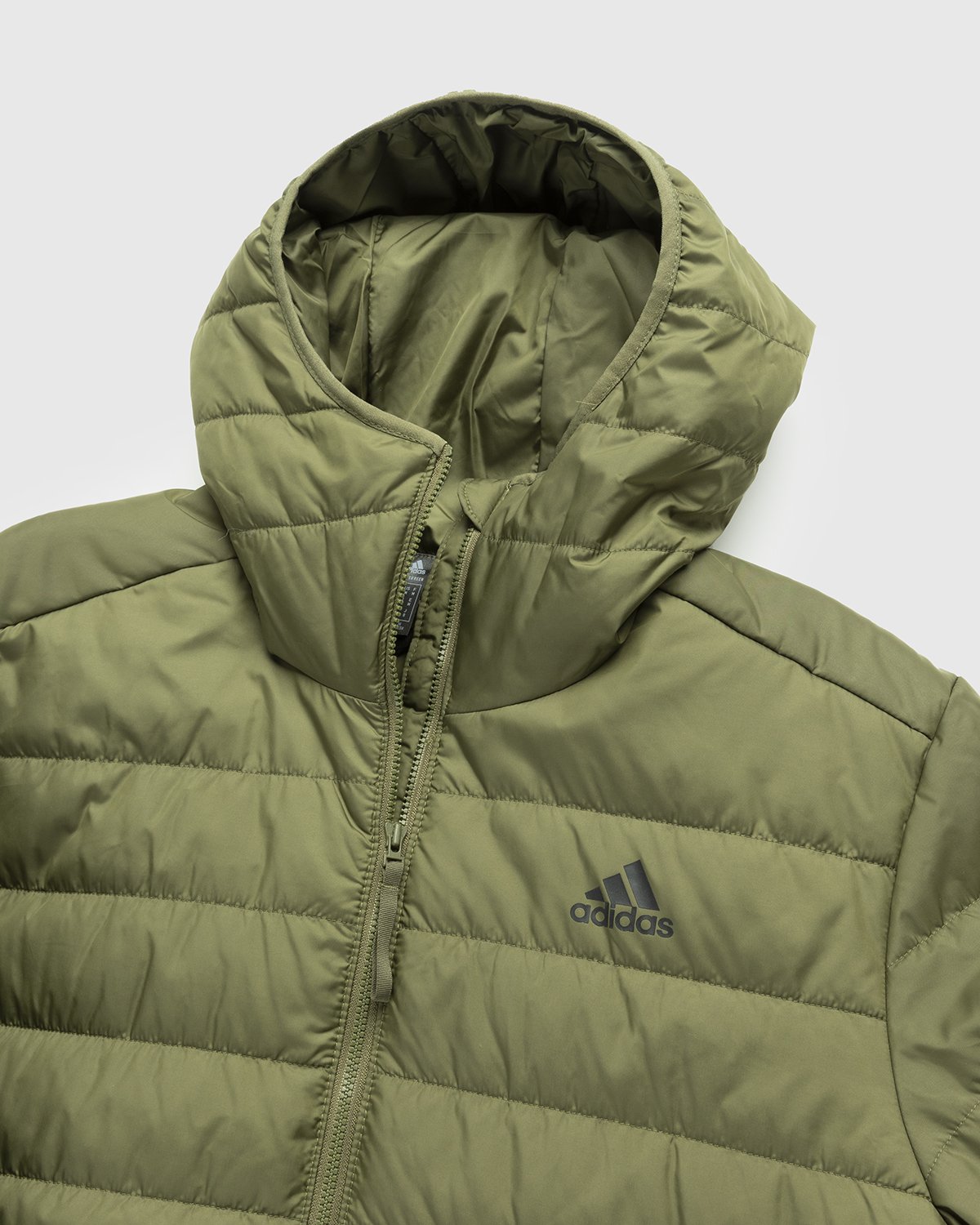 Adidas - Itavic 3-Stripes Midweight Hooded Jacket Olive - Clothing - Green - Image 3