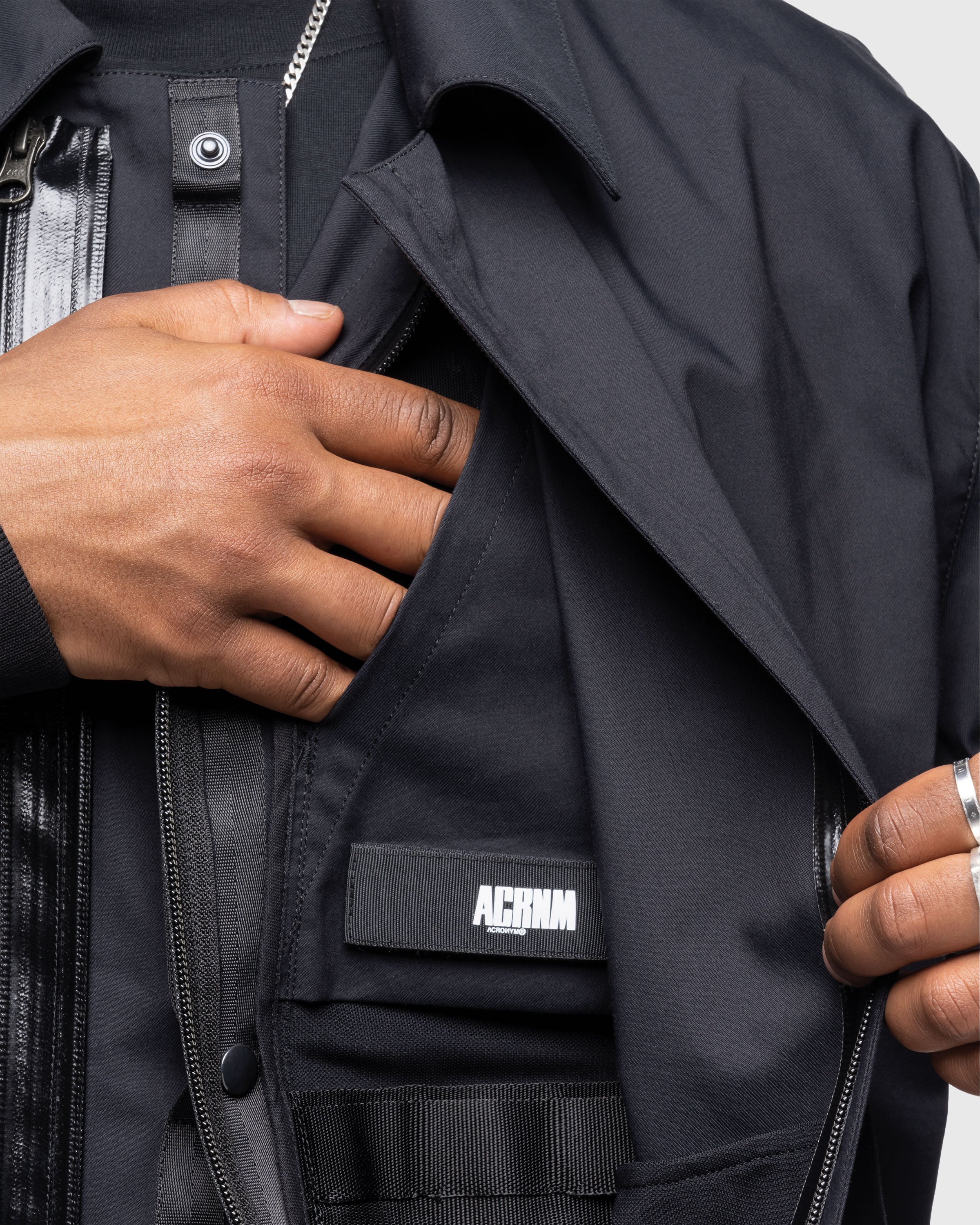 ACRONYM - J111TS-CH Micro Twill Tec Sys Jacket Black - Clothing - Black - Image 5