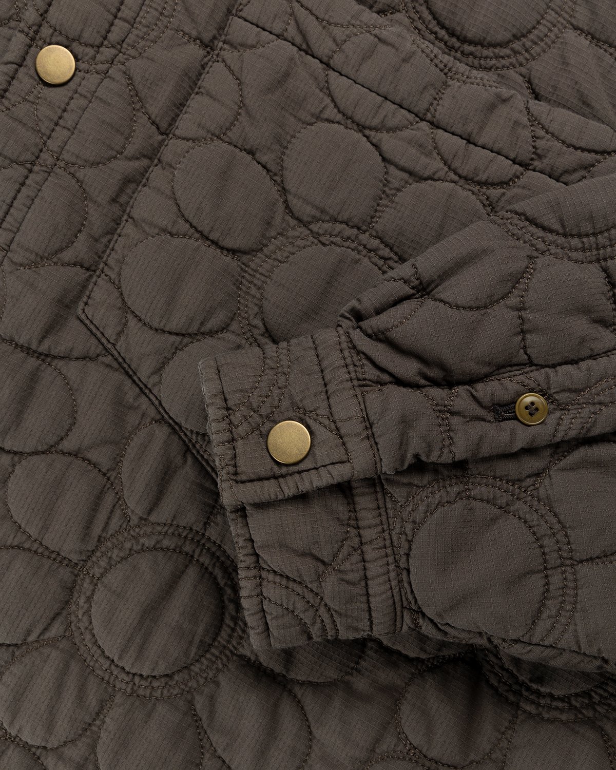 Acne Studios - Quilted Shirt Jacket Fox Grey - Clothing - Grey - Image 5