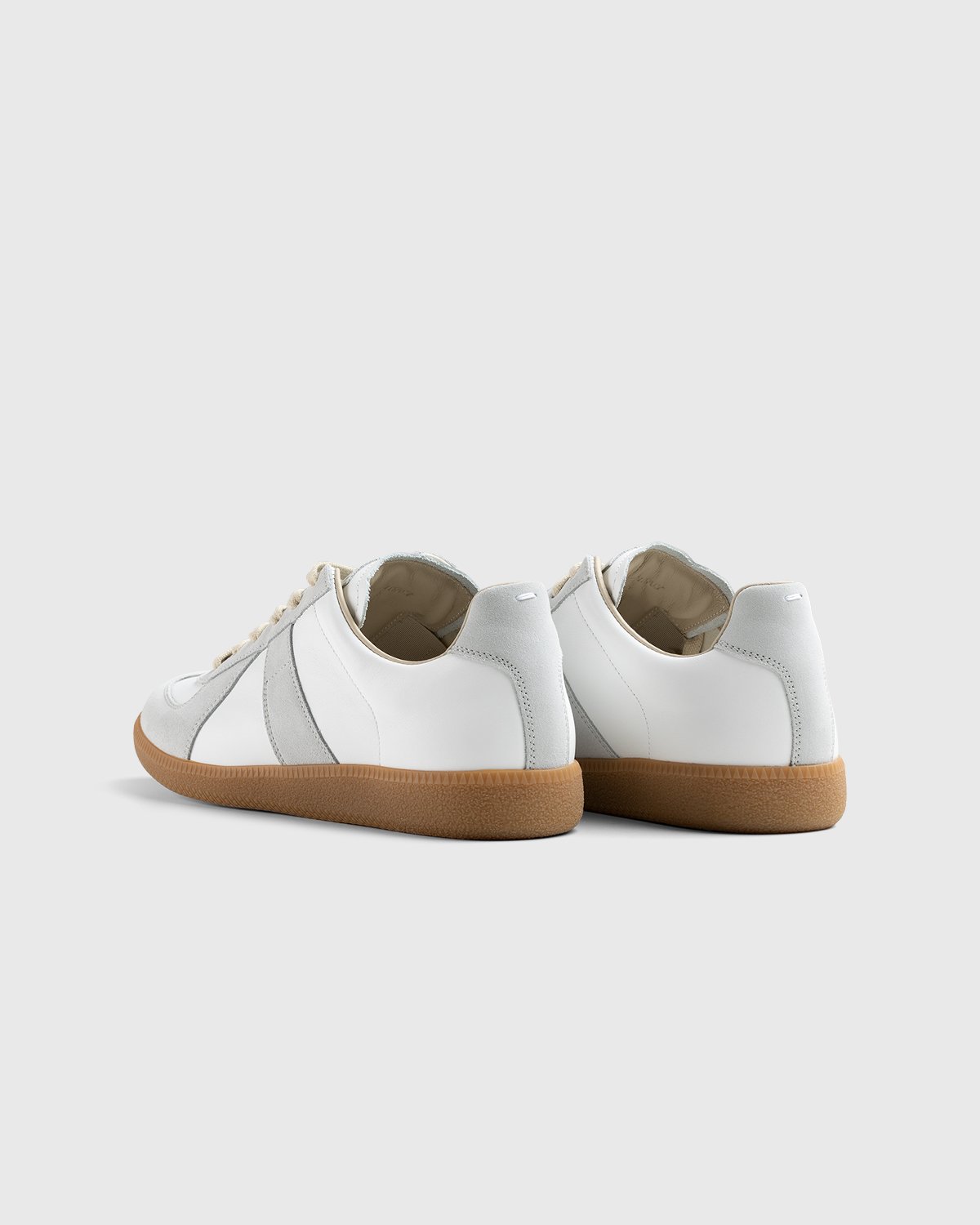 Maison Margiela - Calfskin Replica Sneakers Light Grey - Footwear - Grey - Image 3