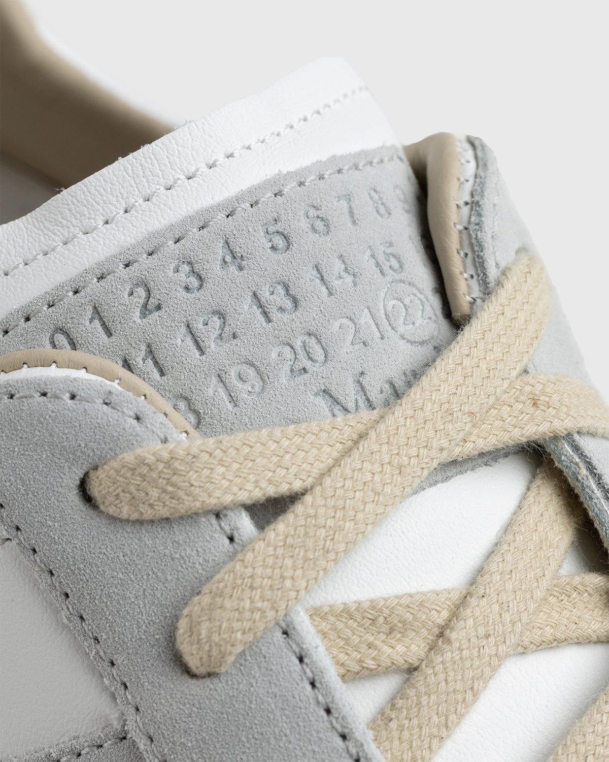 Maison Margiela - Calfskin Replica Sneakers Light Grey - Footwear - Grey - Image 4