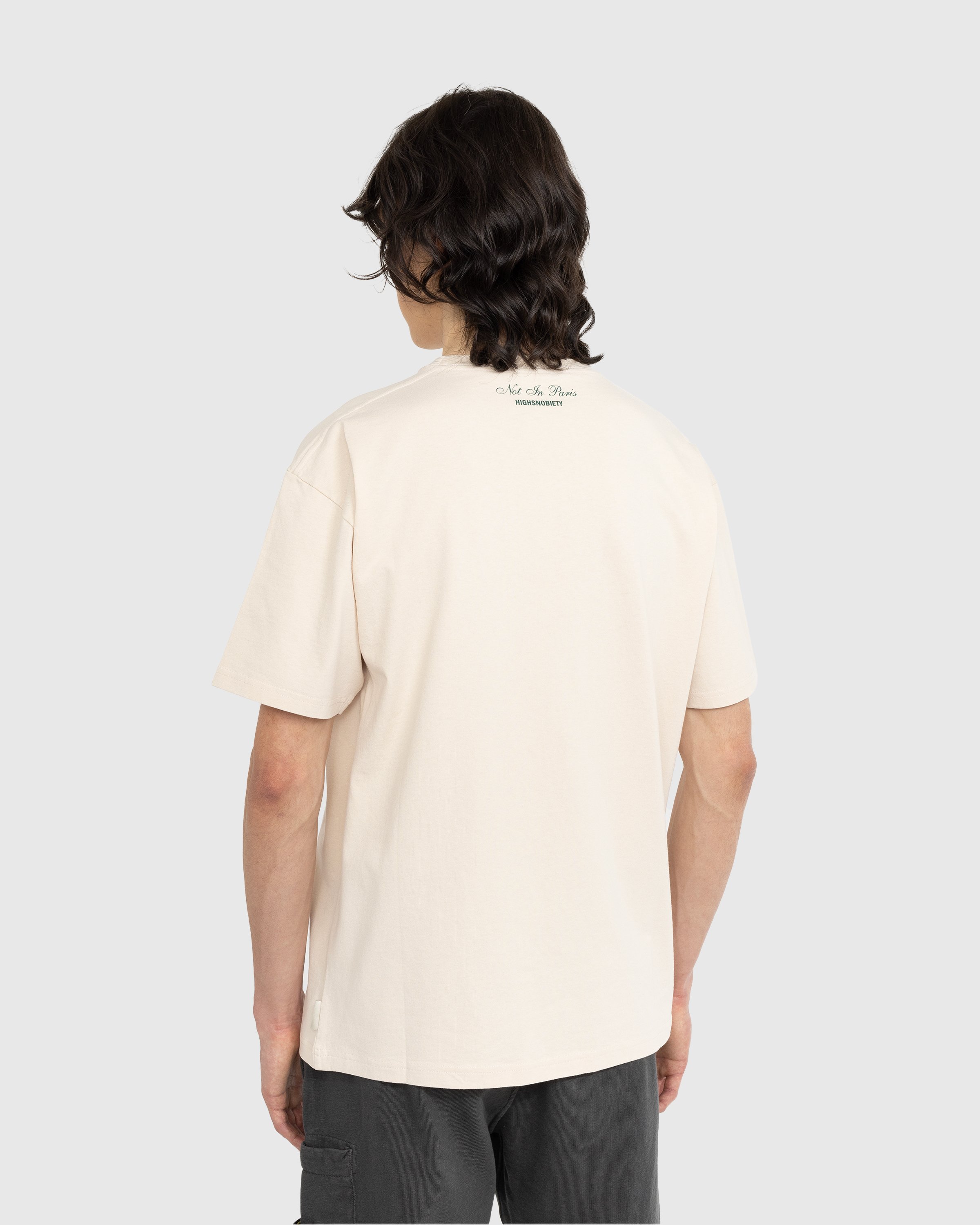 Highsnobiety - Not in Paris 5 Short Sleeve T-Shirt Beige - Clothing - Beige - Image 3