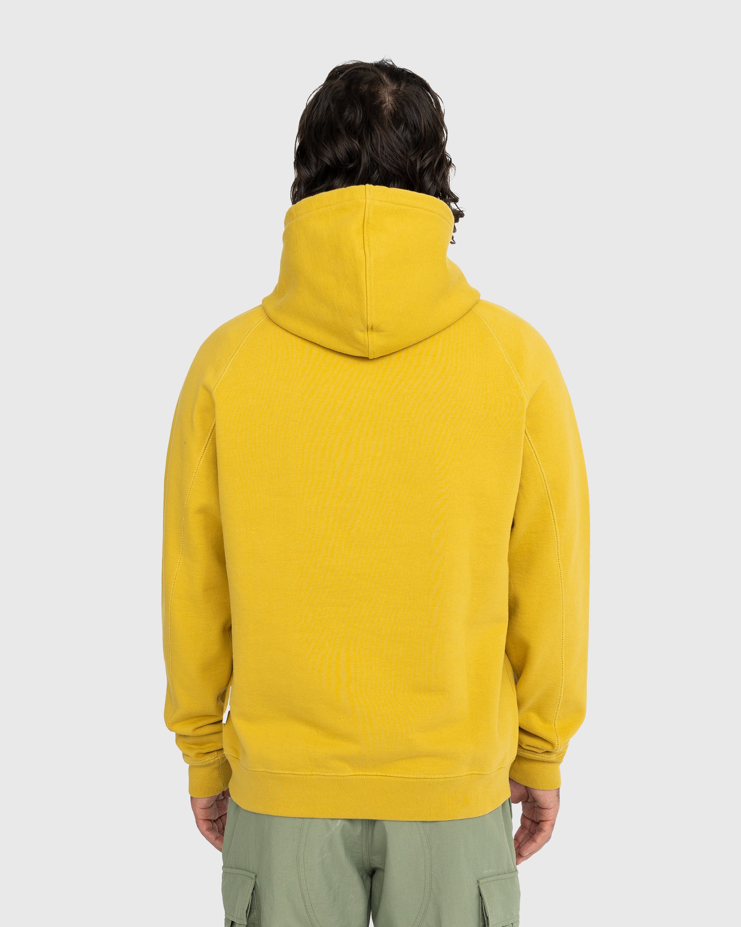 Highsnobiety - Heavy Fleece Hoodie Mustard - Clothing - Yellow - Image 3