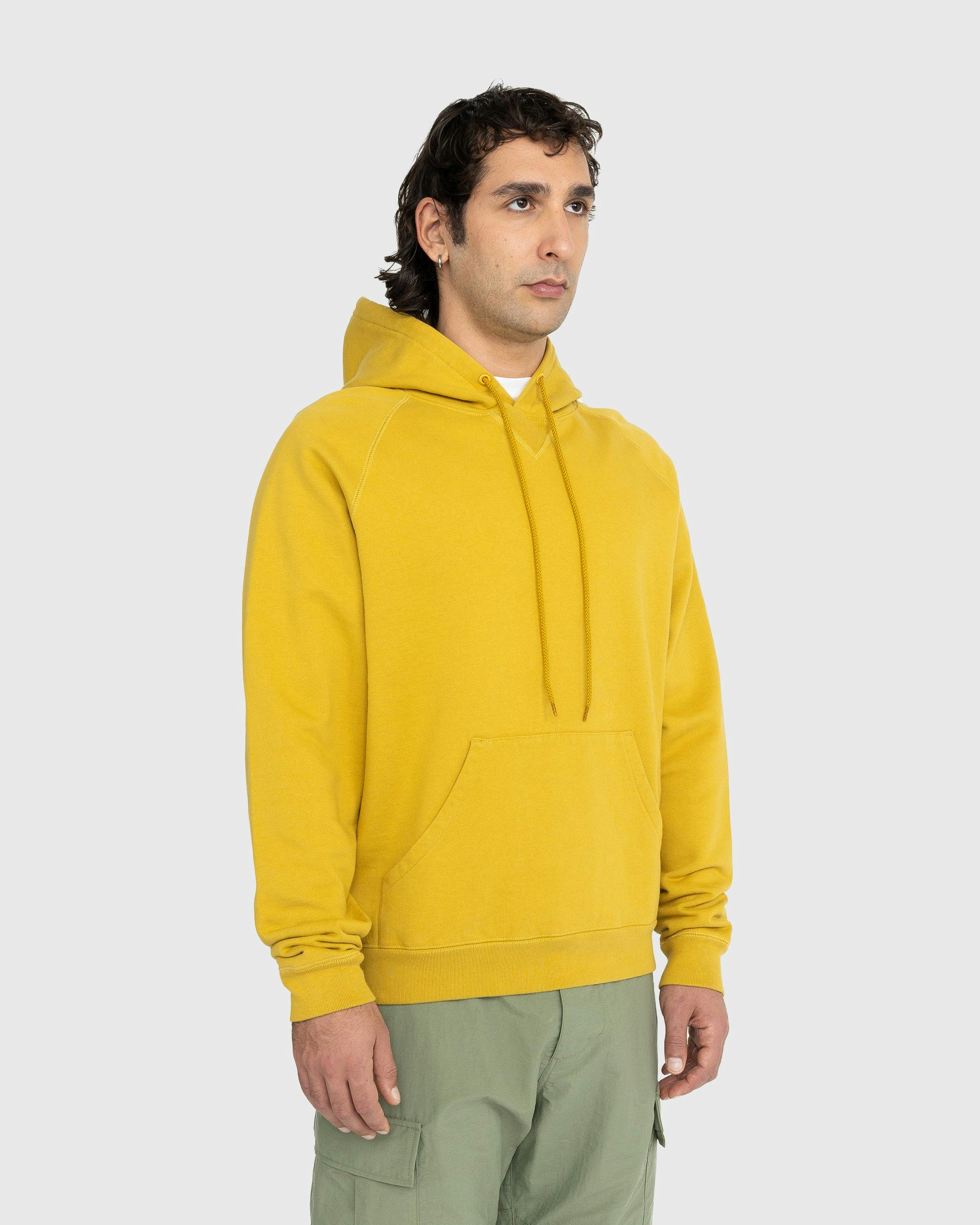 Highsnobiety - Heavy Fleece Hoodie Mustard - Clothing - Yellow - Image 4