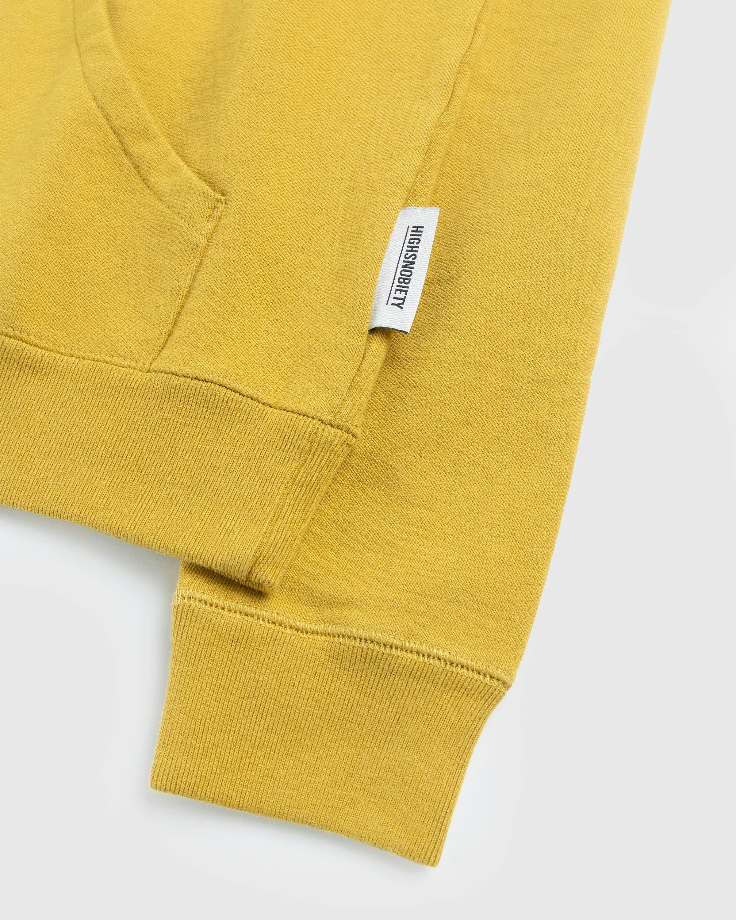 Highsnobiety - Heavy Fleece Hoodie Mustard - Clothing - Yellow - Image 6