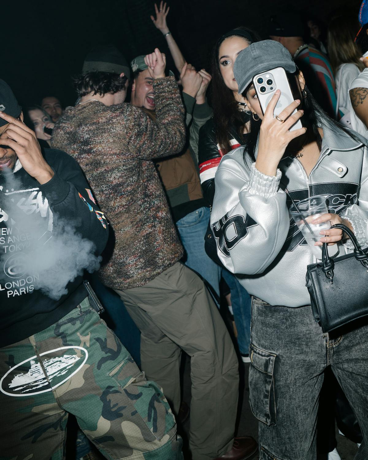 Highsnobiety and champion celebrates rinsefm during london fashion week with rave