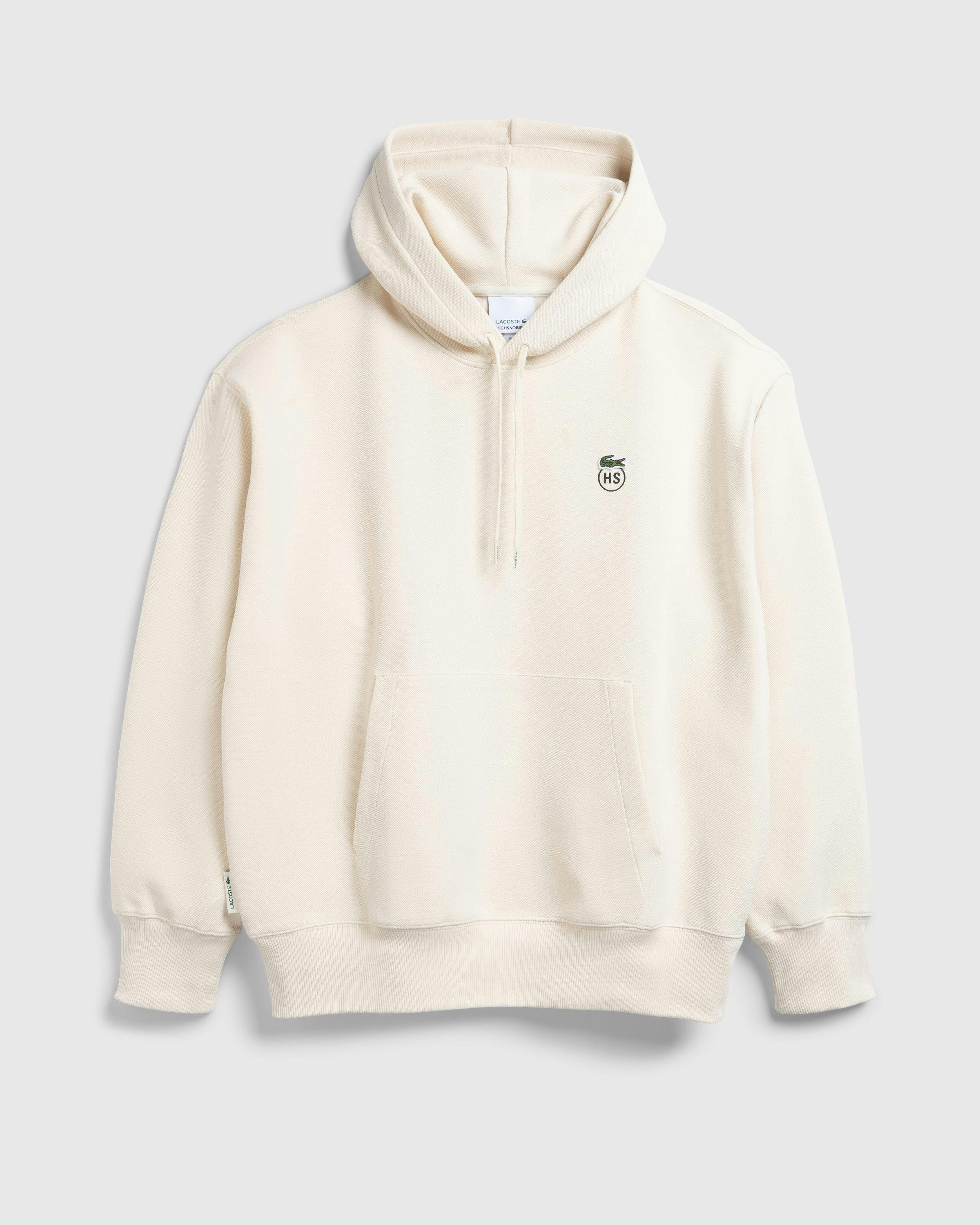 Lacoste x Highsnobiety - Eggshell Hoodie - Clothing - Eggshell - Image 1