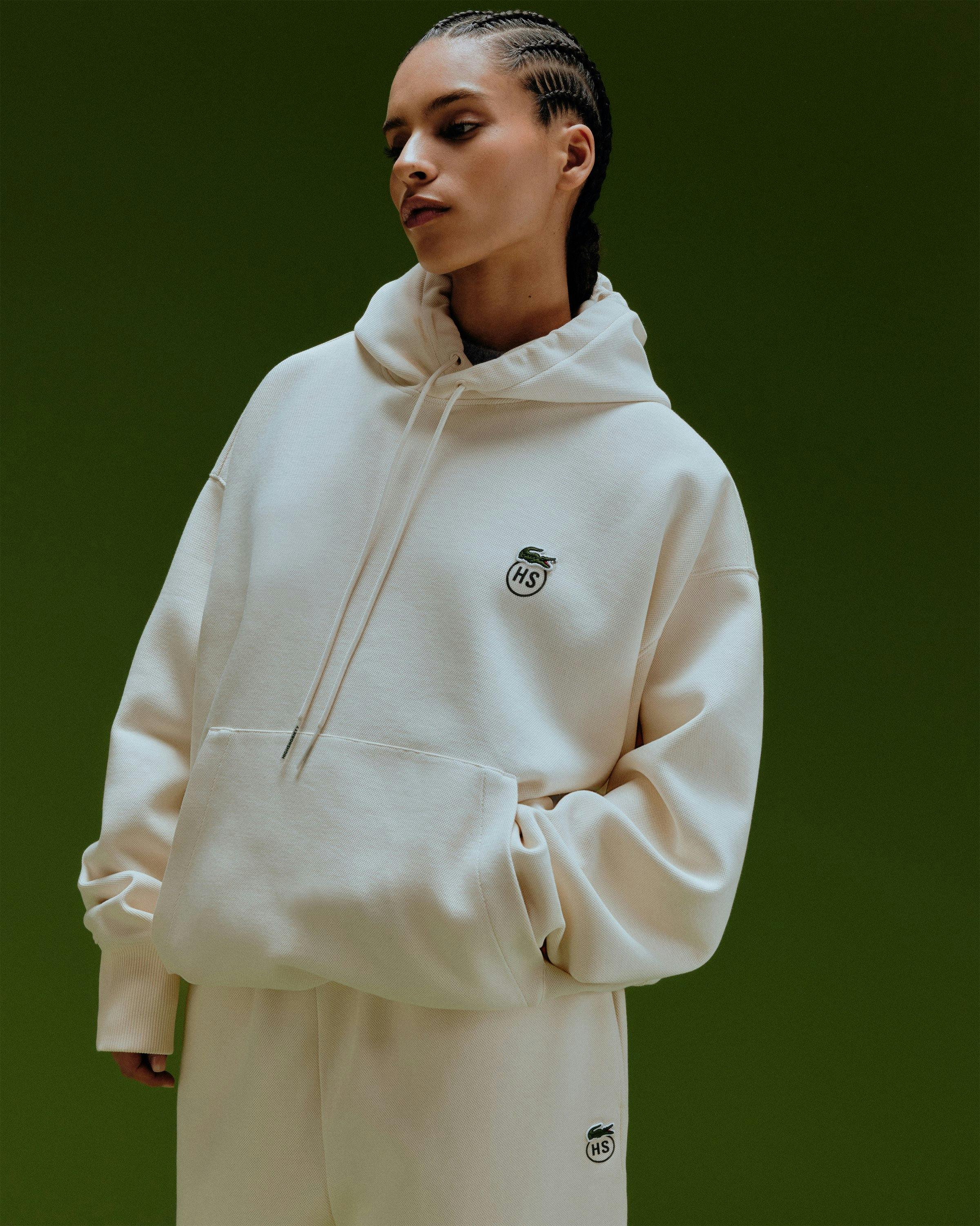 Lacoste x Highsnobiety - Eggshell Hoodie - Clothing - Eggshell - Image 6