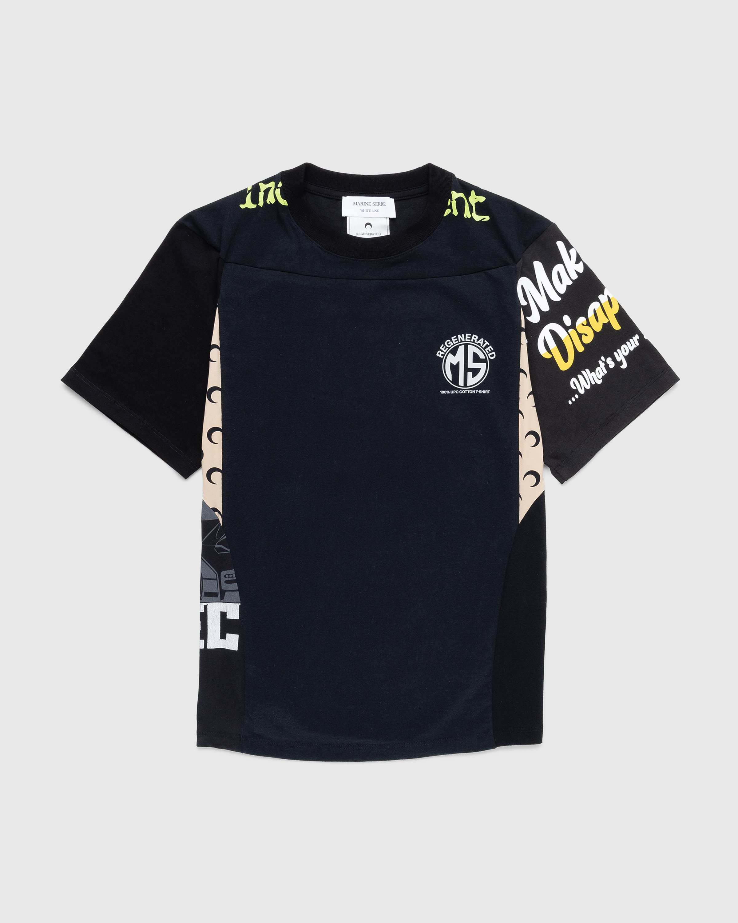 Marine Serre - Regenerated Graphic T-Shirt Black - Clothing - Black - Image 1