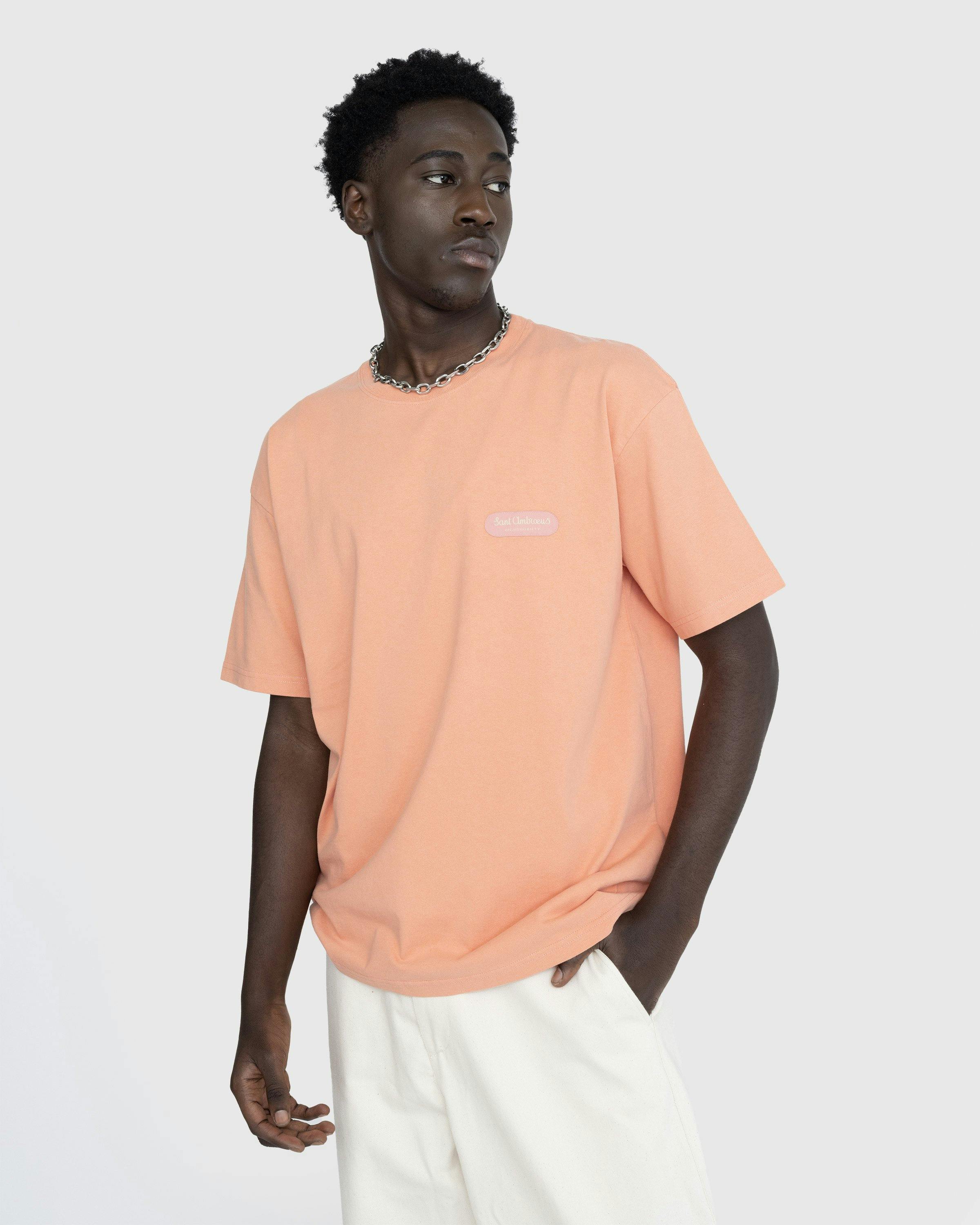 Highsnobiety x Sant Ambroeus - Pink T-Shirt - Clothing - Pink - Image 3