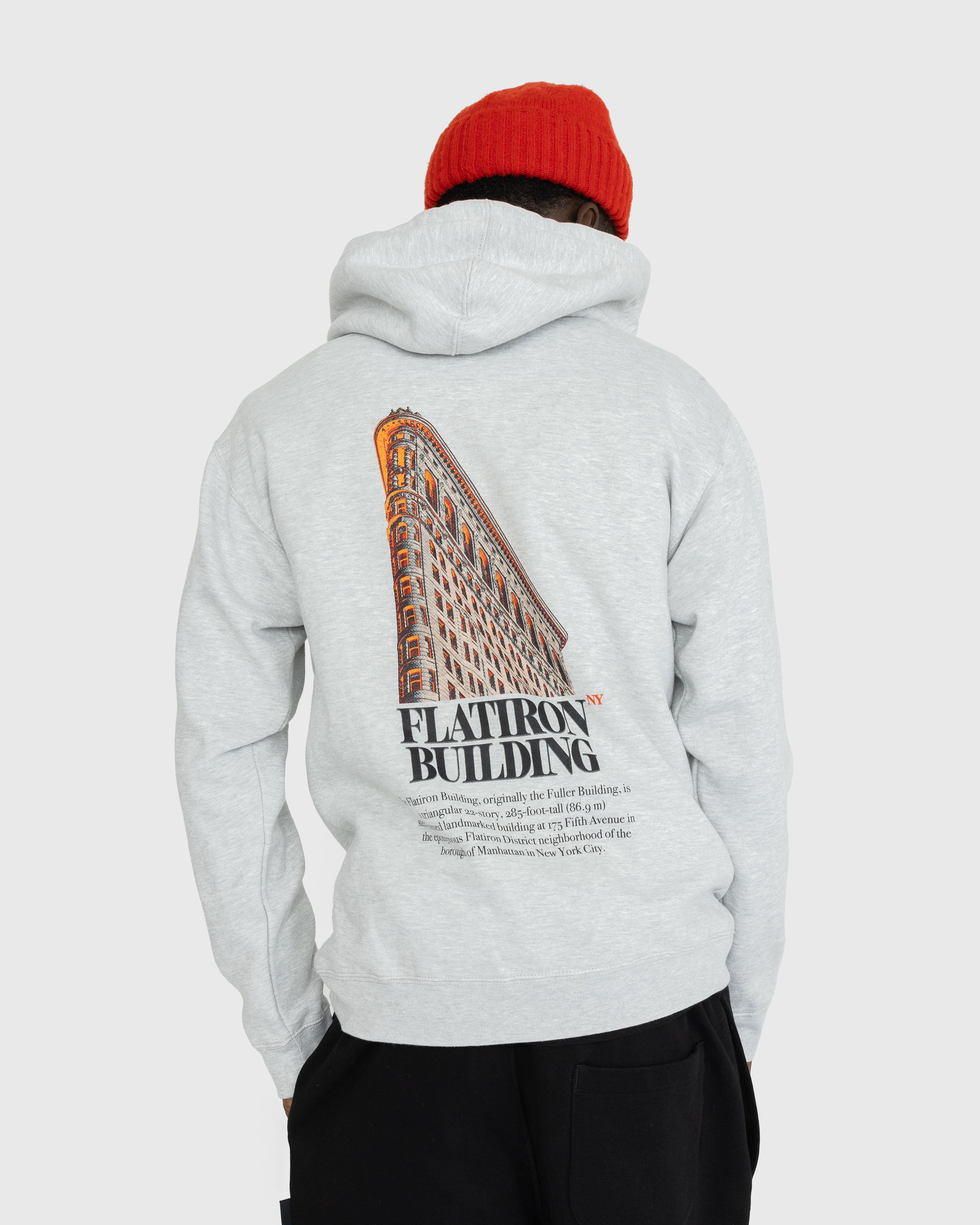 At The Moment x Highsnobiety - Flatiron Building Hoodie - Clothing - Grey - Image 3