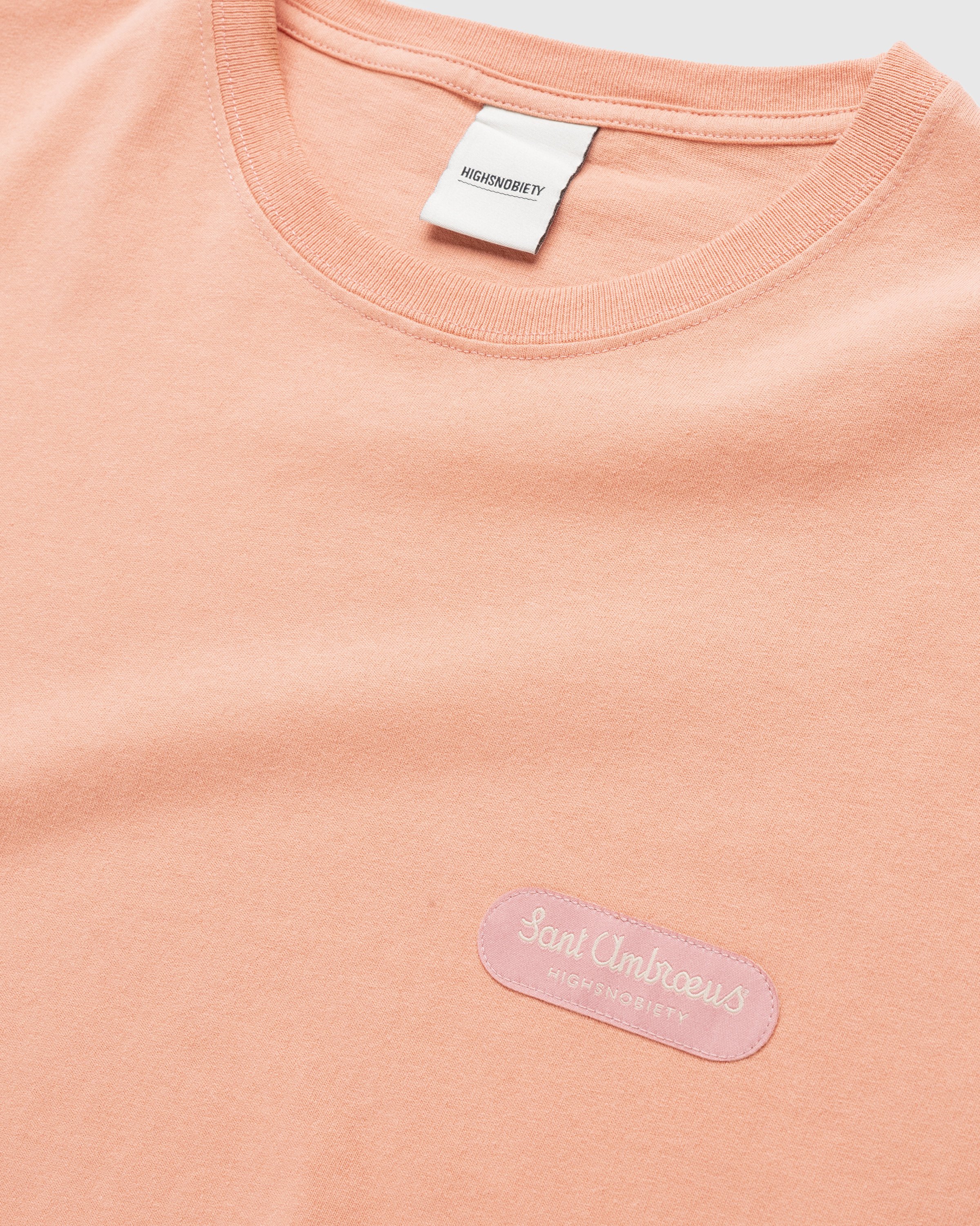 Highsnobiety x Sant Ambroeus - Pink T-Shirt - Clothing - Pink - Image 6
