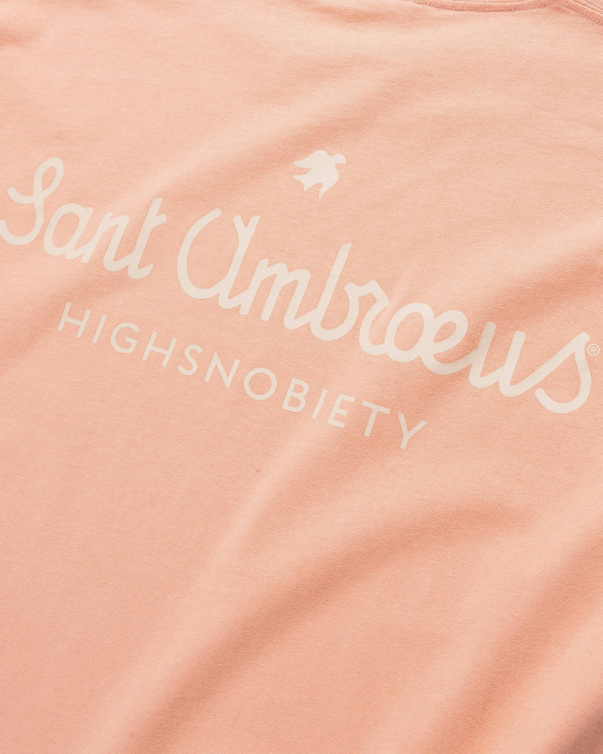 Highsnobiety x Sant Ambroeus - Pink T-Shirt - Clothing - Pink - Image 7