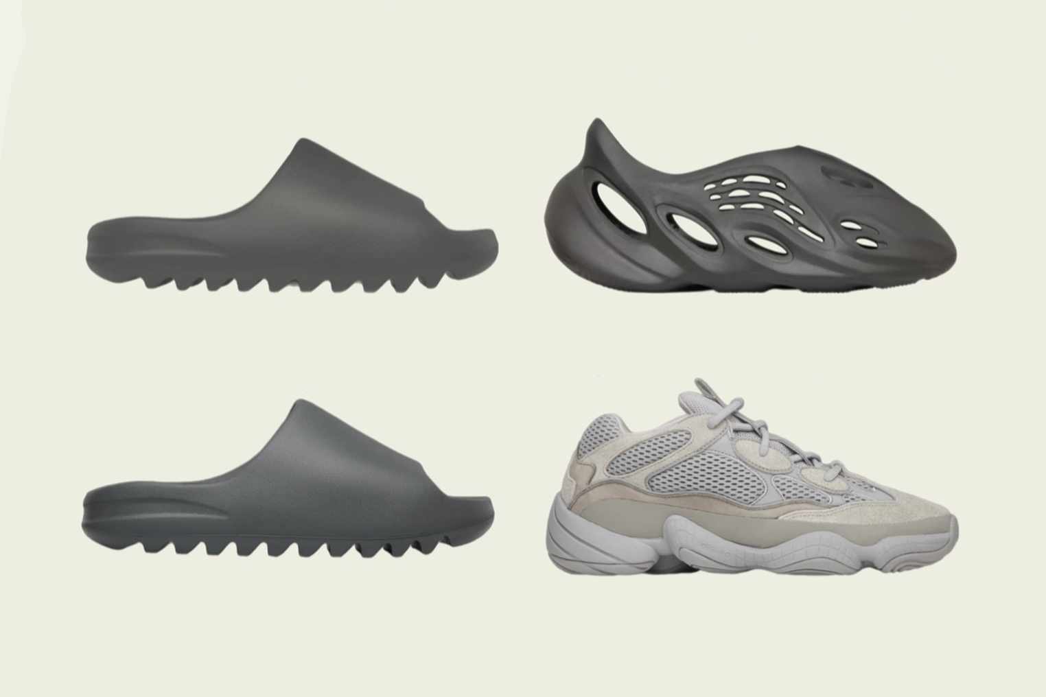 adidas YEEZY Slides, YEEZY Foam Runners & YEEZY BOOST 500 sneakers in adidas' March 2024 restock
