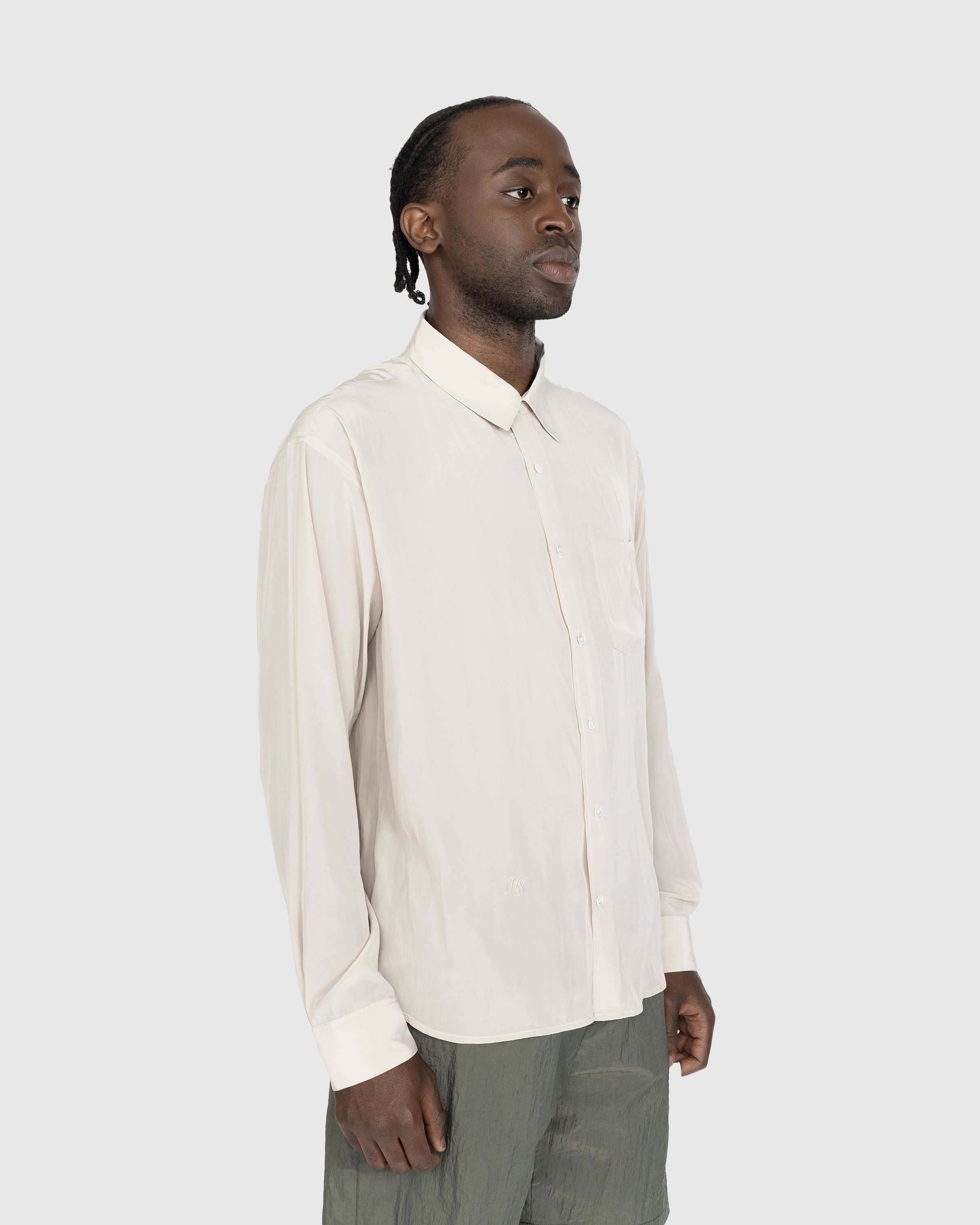 Highsnobiety - Lightweight Long-Sleeve Shirt Beige - Clothing - Beige - Image 4