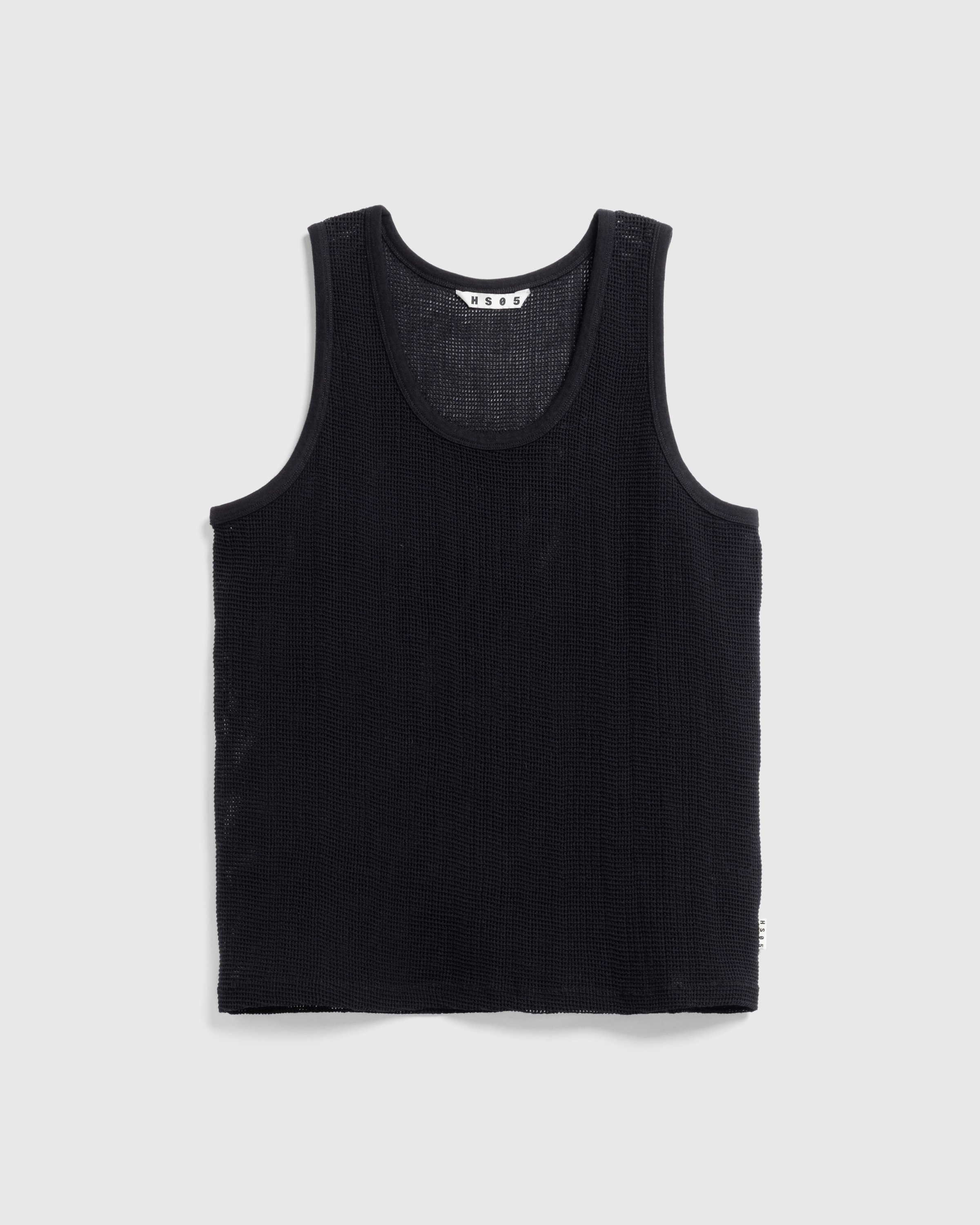 Highsnobiety HS05 - Pigment Dyed Cotton Mesh Tank Top Black - Clothing -  - Image 1