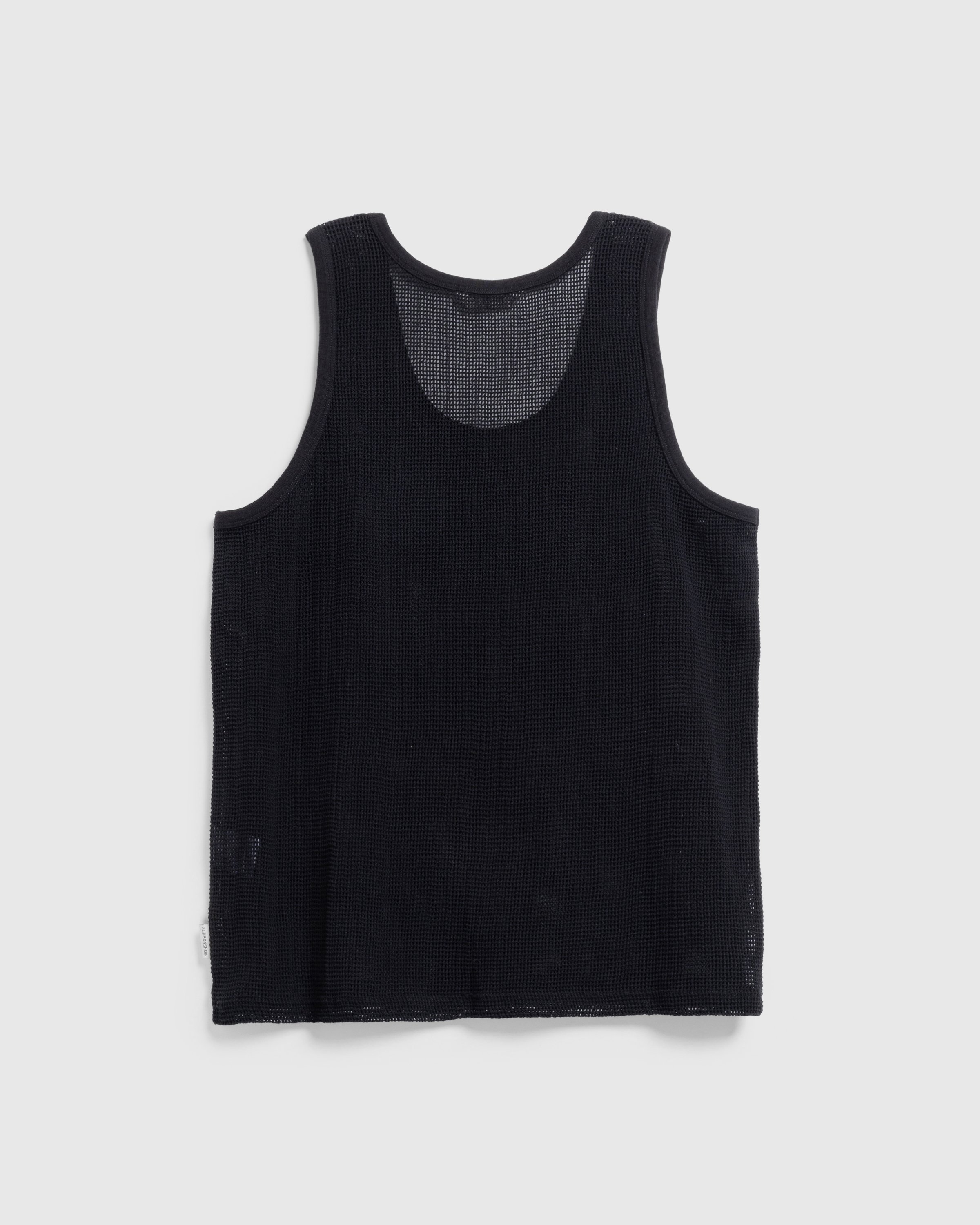 Highsnobiety HS05 - Pigment Dyed Cotton Mesh Tank Top Black - Clothing -  - Image 2