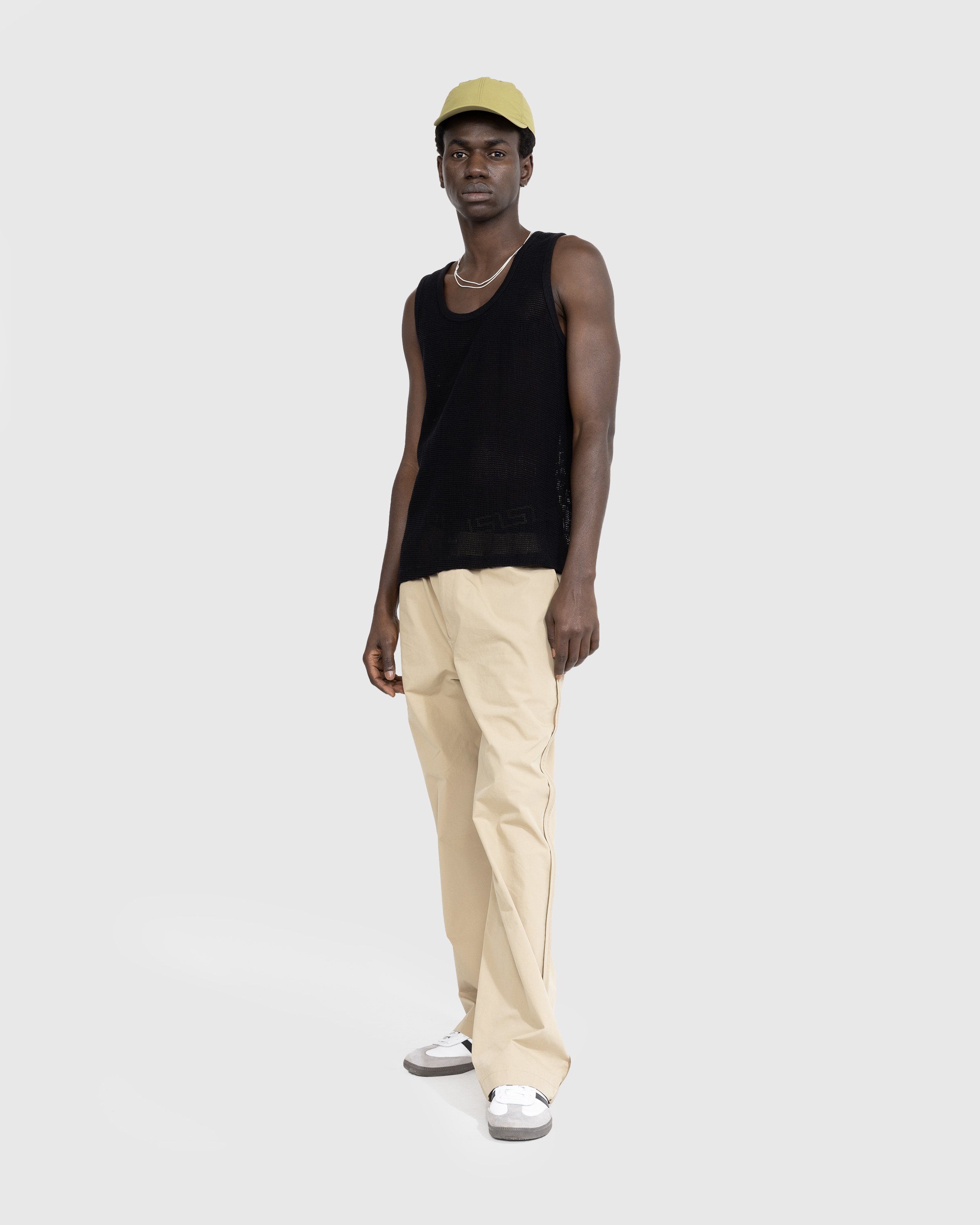 Highsnobiety HS05 - Pigment Dyed Cotton Mesh Tank Top Black - Clothing -  - Image 5
