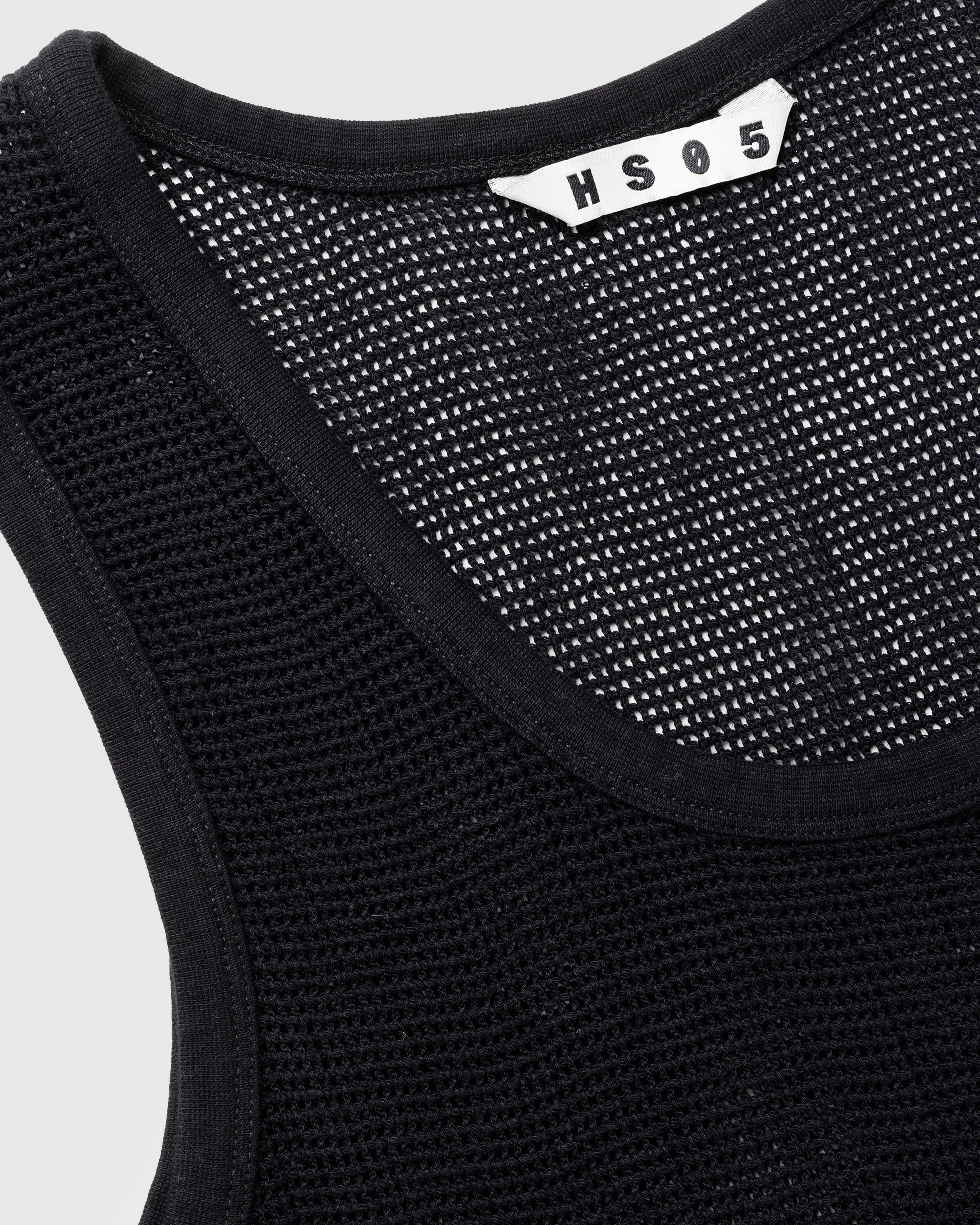Highsnobiety HS05 - Pigment Dyed Cotton Mesh Tank Top Black - Clothing -  - Image 8